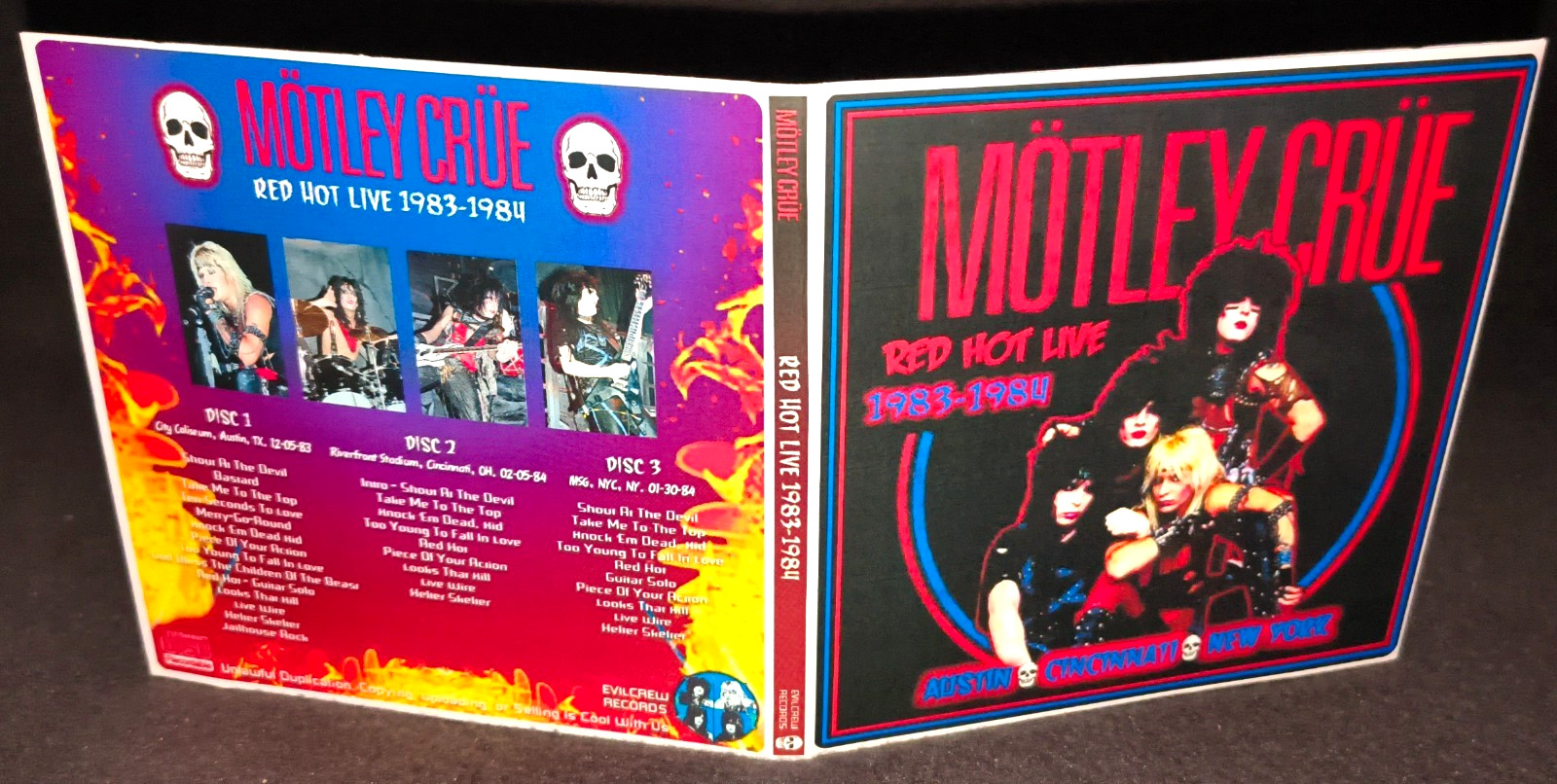 Motley Crue Red Hot Live 1983-1984 Gate Fold 3CD NEW