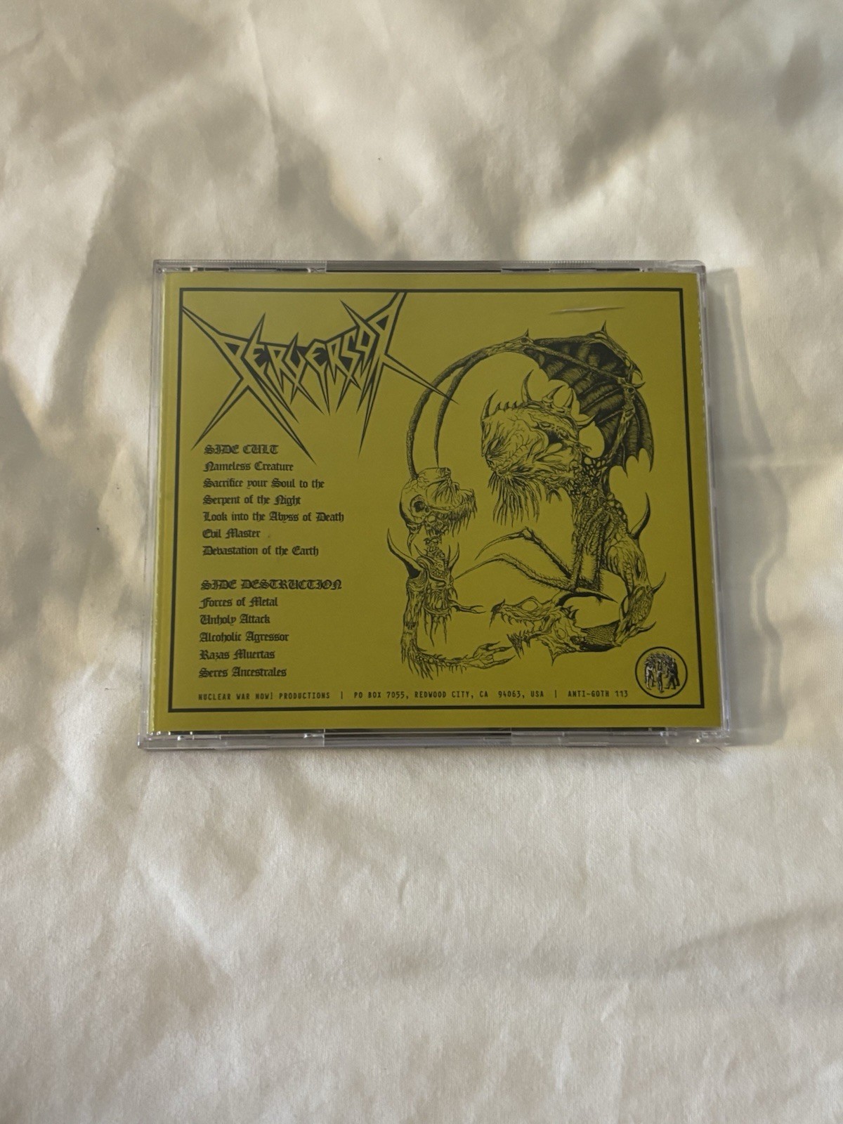 Perversor Cult of Destruction 2008 CD, Black Death Metal, Anti-Goth