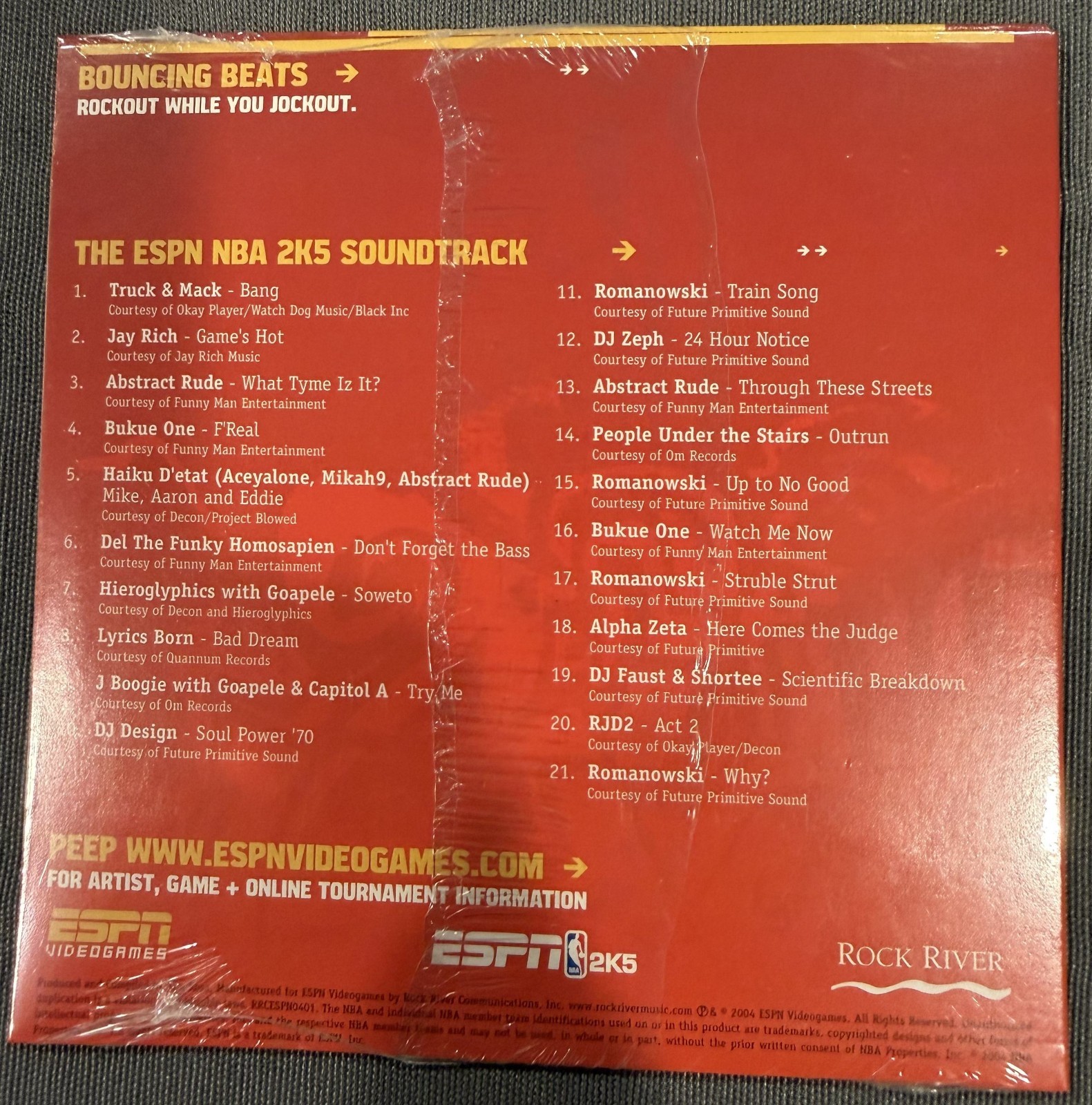 Bouncing Beats ESPN 2K5 Pre Order Soundtrack Promo NBA 2K5 New Sealed