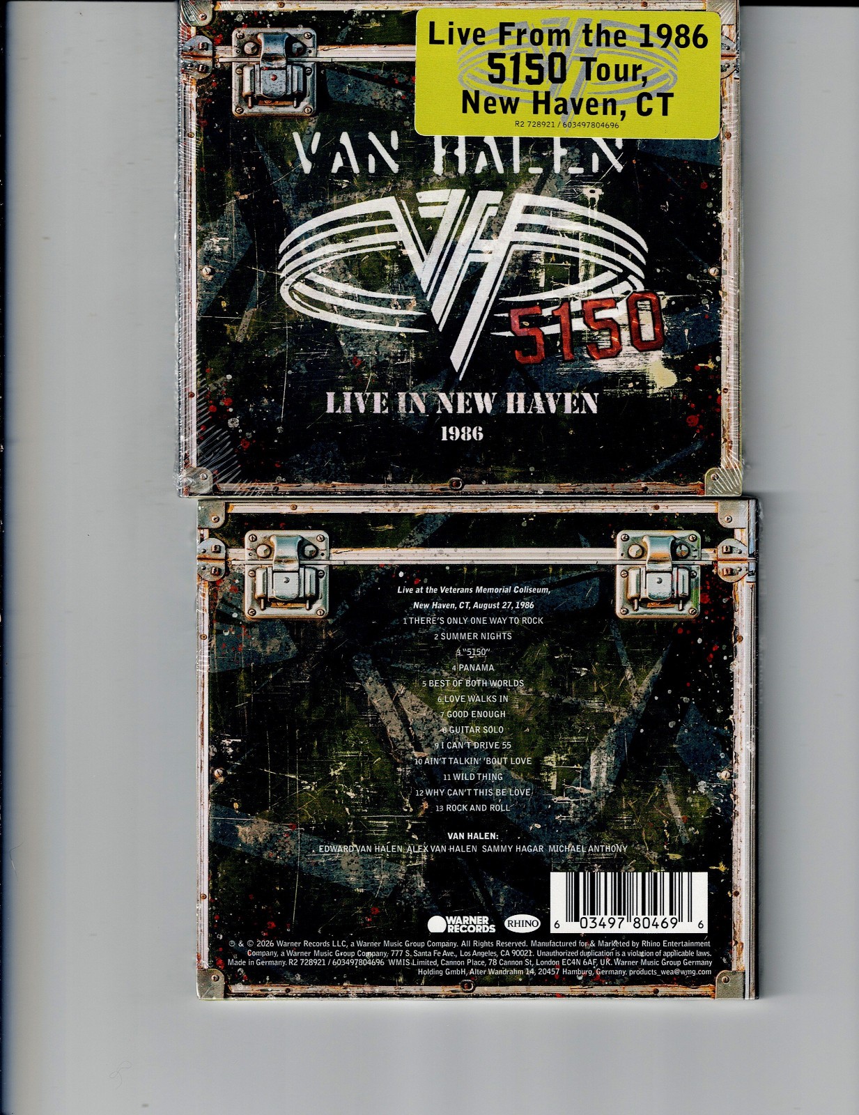 VAN HALEN – LIVE IN NEW HAVEN 1986 (CD 2026) NEW *13 TRACKS*