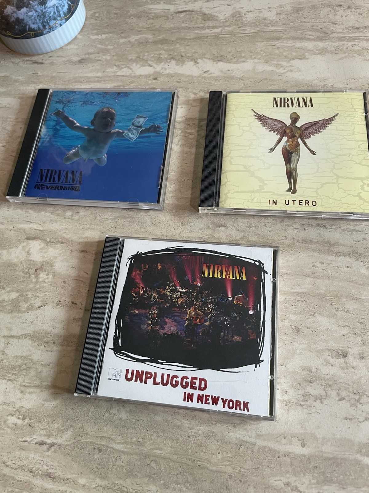 Nirvana 3 CD Lot: Nevermind, In Utero & MTV Unplugged In New York Grunge Tested