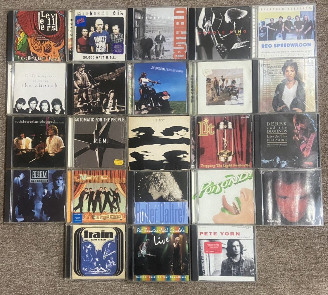 CD Music Lot: U2 /Queens / Beatles / R.E.M. / Bachman / Loverboy / John Mayer
