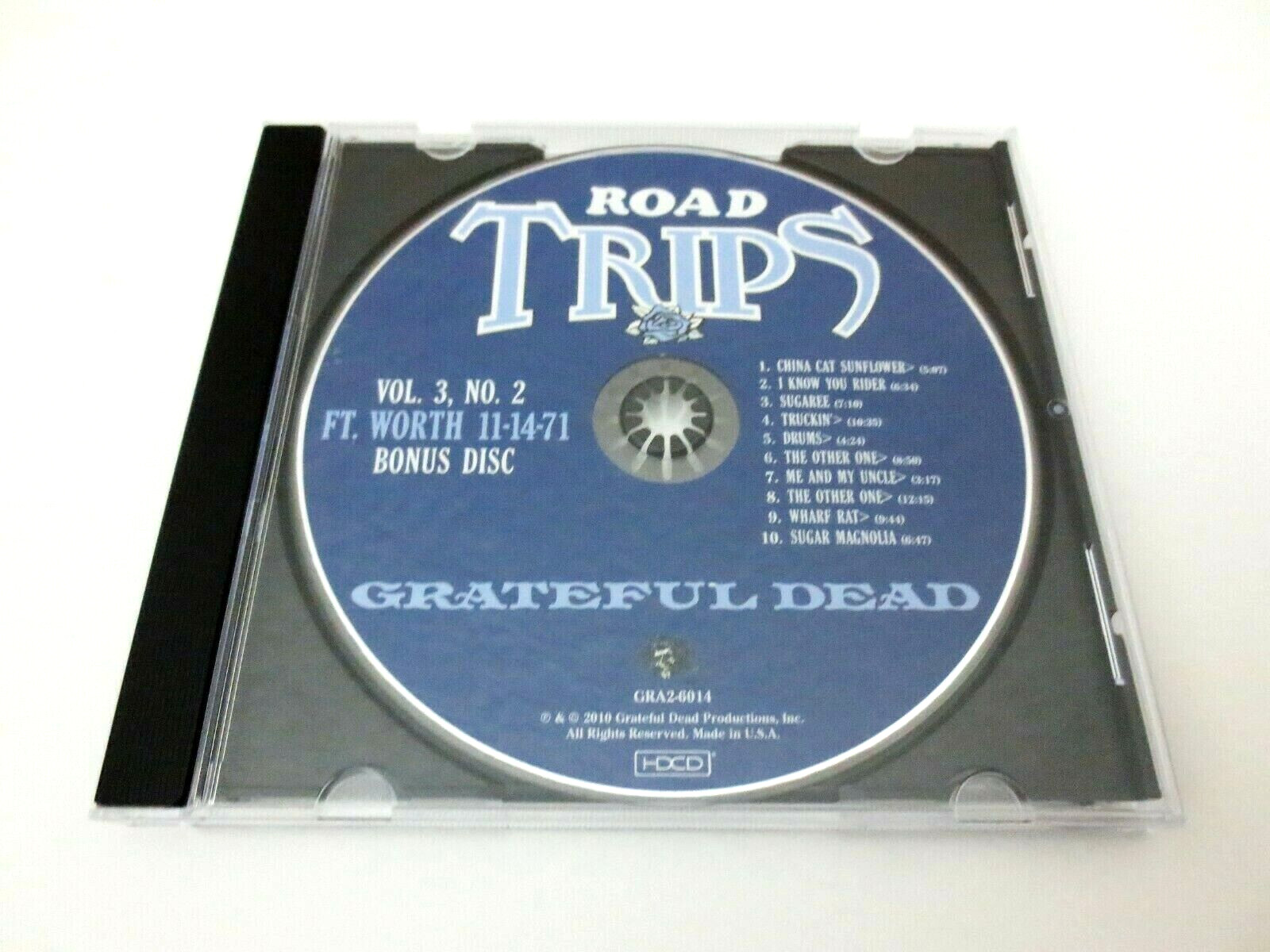 Grateful Dead Road Trips Vol. 3 No. 2 Austin Bonus Disc CD Ft. Worth 11-14-71 TX