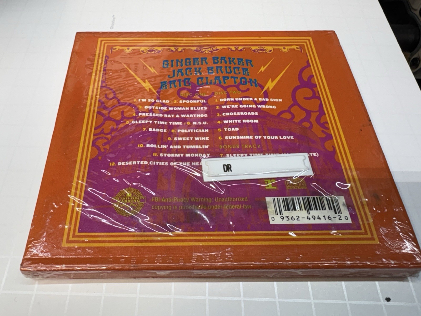 Cream Royal Albert Hall: London May 2-3-5-6 2005 CD 2005 Reprise Sealed