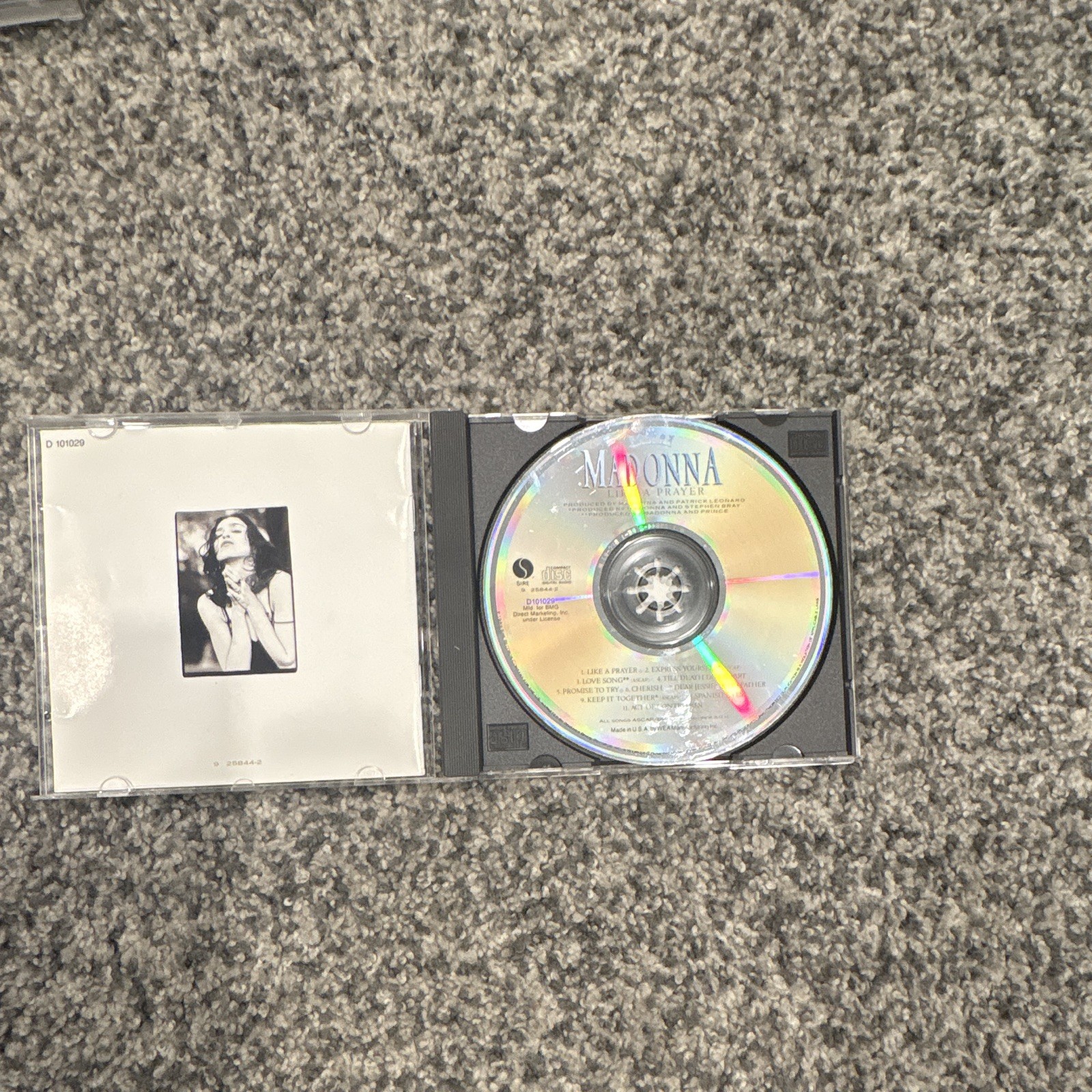 Madonna Like a Prayer Pop Album CD Jewel Case 1989 Sire Records D 101029