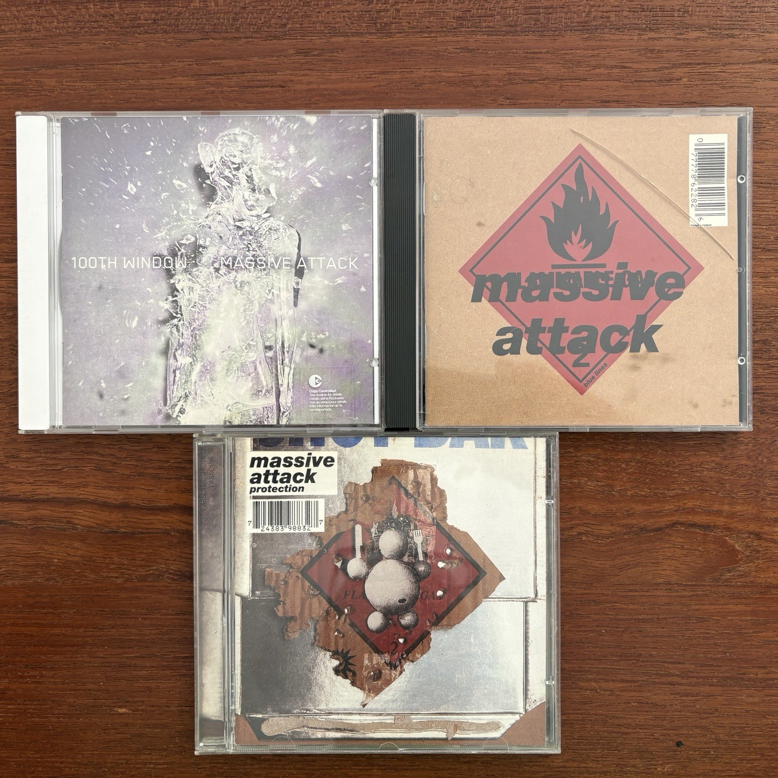 Massive Attack CD Lot of 3 European Versions Electronic Downtempo Trip Hop