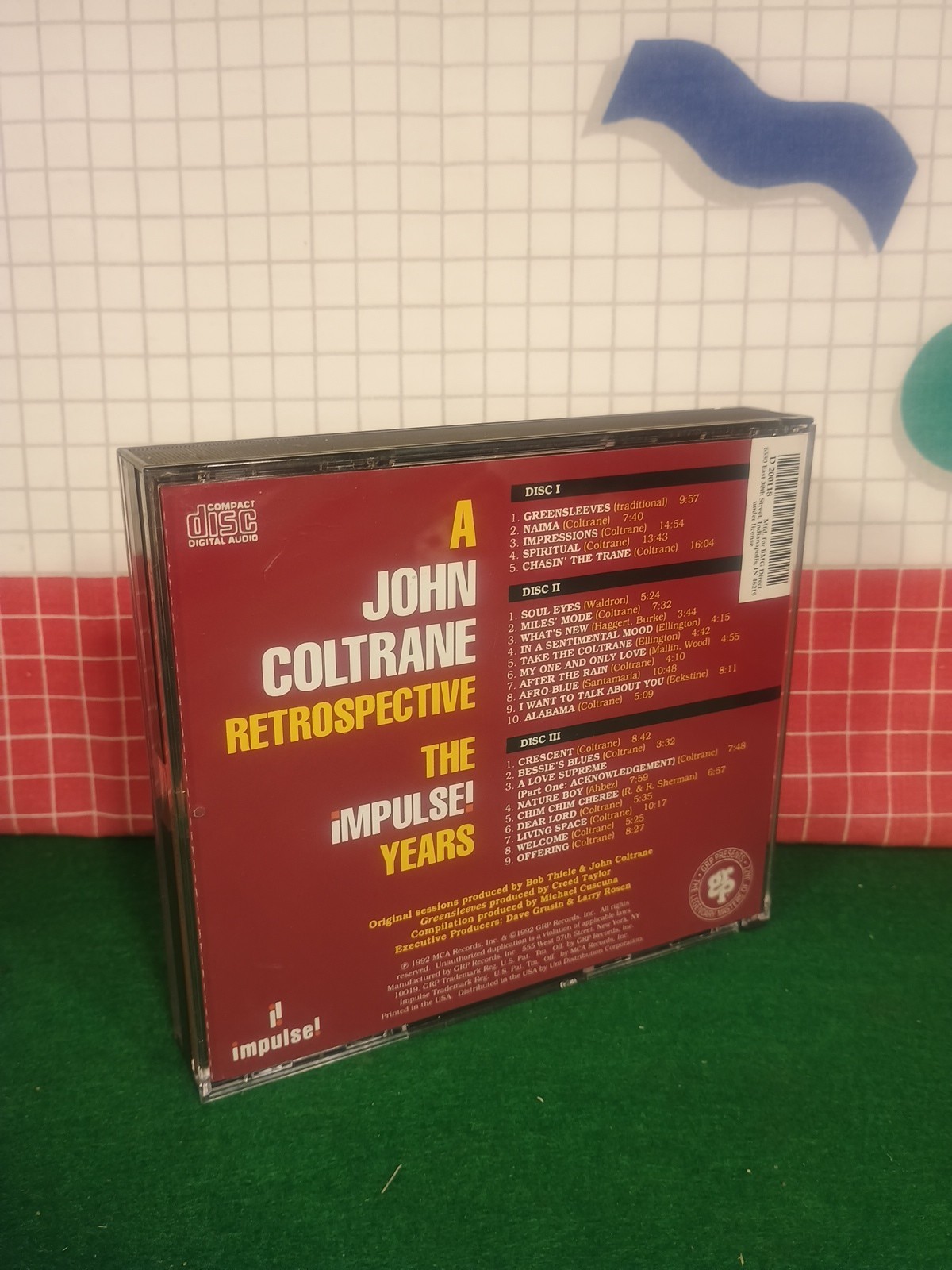 JOHN COLTRANE A RETROSPECTIVE THE IMPULSE YEARS 24 TRACK 3 CD SET