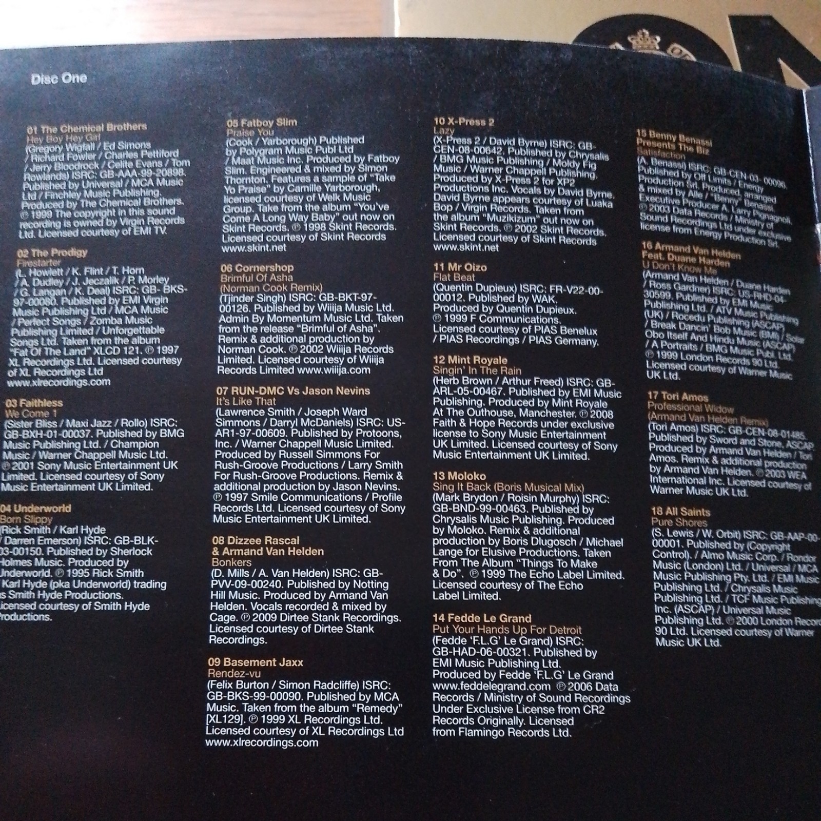 Ministry of Sound One – 3x CD Album – 54 Greatest Dance Tracks – 2009 Pre owned