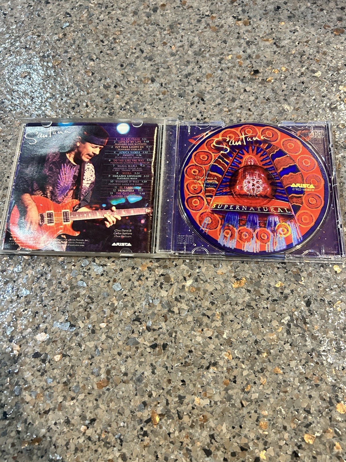 Santana CD Rock Supernatural Arista Jewel Case Standard 1999 7822-19080-2