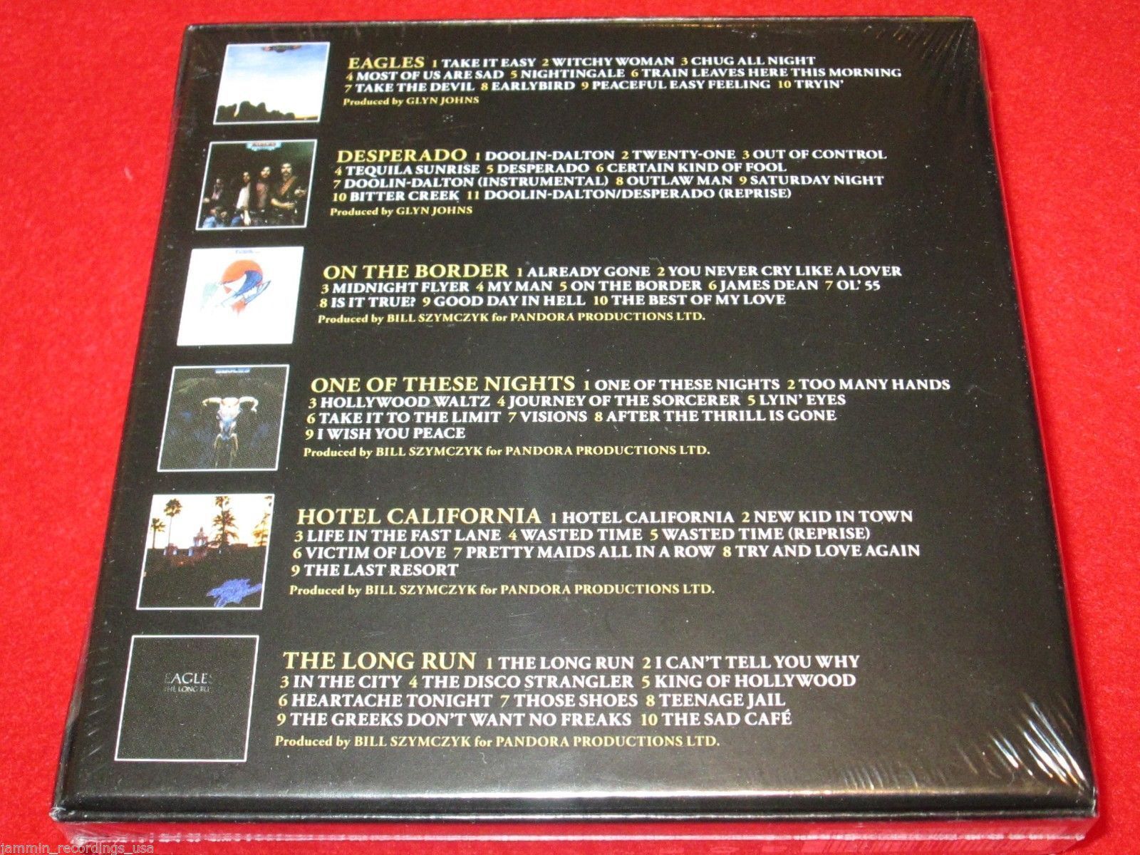 THE EAGLES – The Studio Albums 1972-1979 – 6 CD Box Set