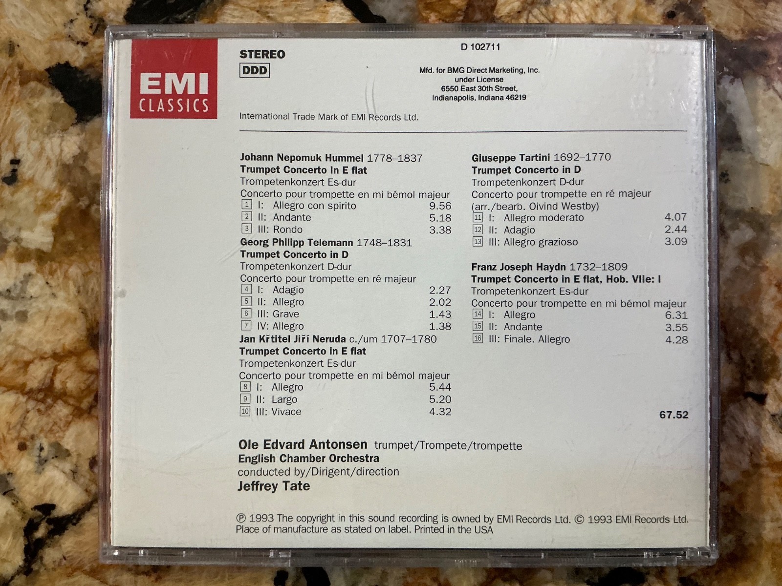 Ole Edvard Antonsen – Trumpet Concertos (CD, 1993) EXCELLENT