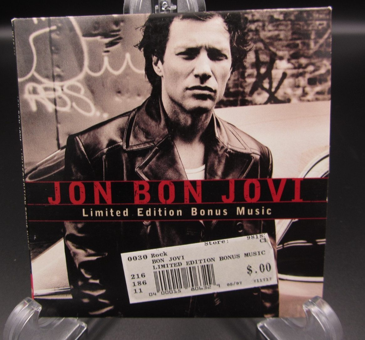 Jon Bon Jovi Limited Edition Bonus Music 1997 Promo CD 2-Track Demo Demos RARE