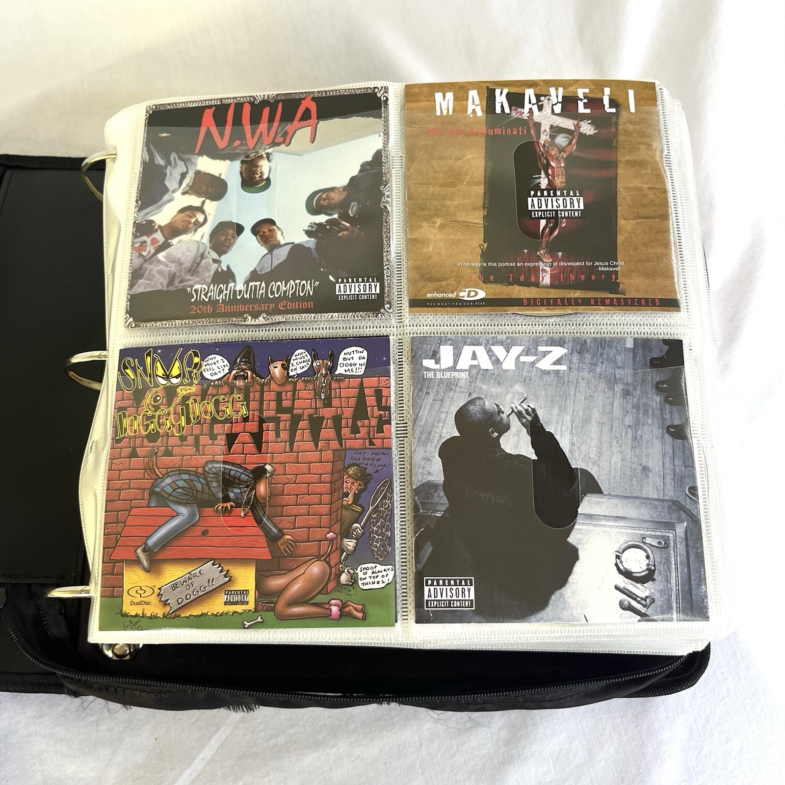 Hip Hop Rap CD Collection Lot of 173 Various Artists 90’s 2000’s w/ Zip Binder