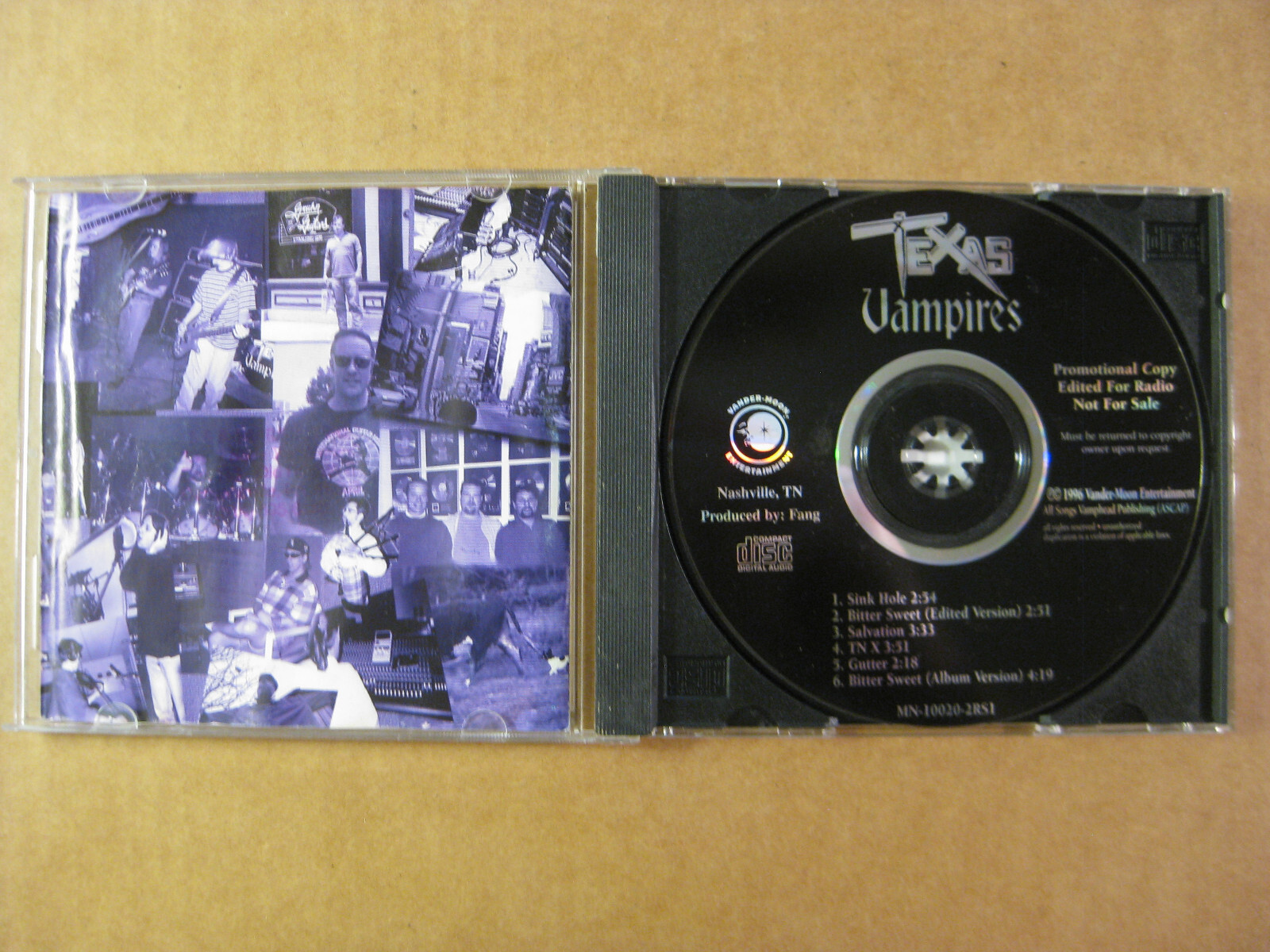 TEXAS VAMPIRES (1996CD) Rare & OOP 6 Song PROMO