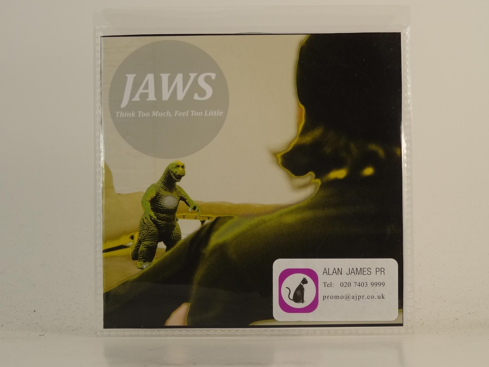 JAWS THINK TOO MUCH FEEL TOO LITTLE (H1) 1 Track Promo CD Single including Pictu
