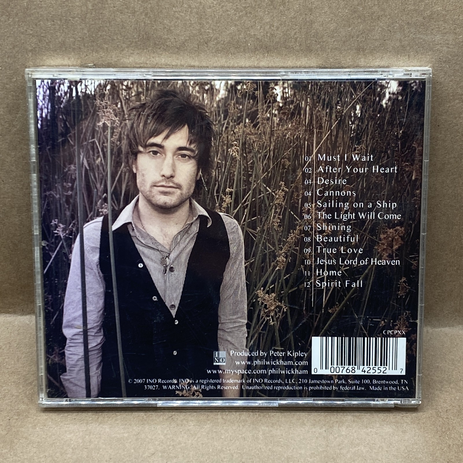 Phil Wickham Cannons CD Album 2007 INO Records Christian Pop Rock Contemporary