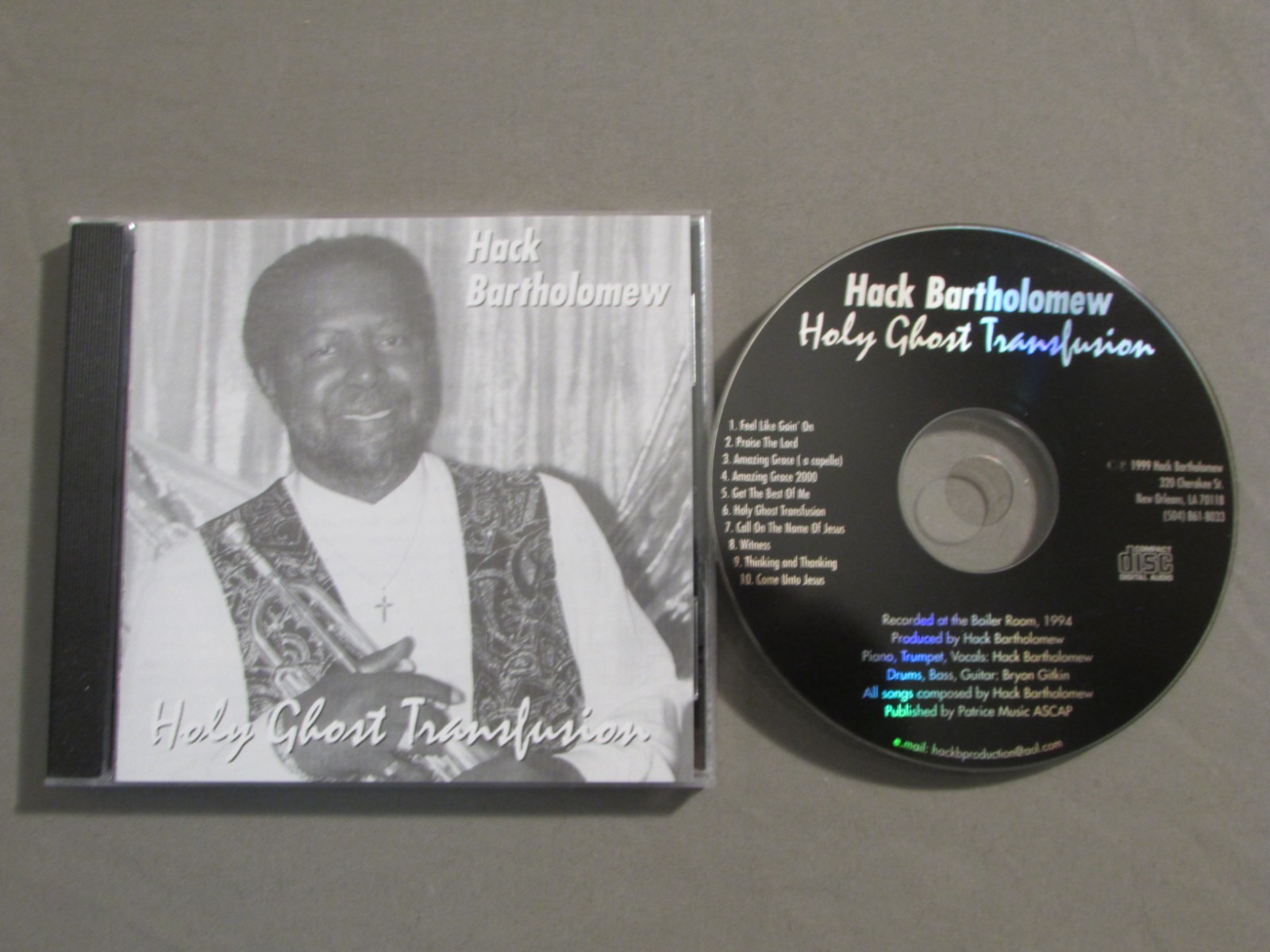 Hack Bartholomew Holy Ghost Transfusion 1999 CD Funk Soul Gospel Jazz NM OOP