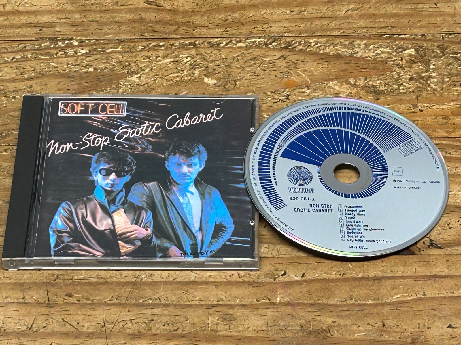 Soft Cell – Non Stop Erotic Cabaret CD. Rare 1983 West German blue swirl Vertigo