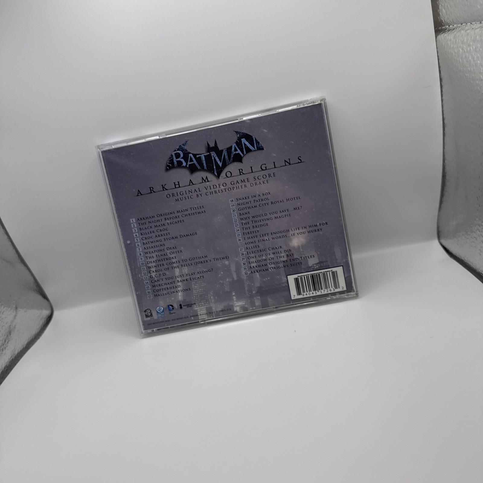 Batman Arkham Origins CD cdr video game soundtrack Christopher Drake score DC