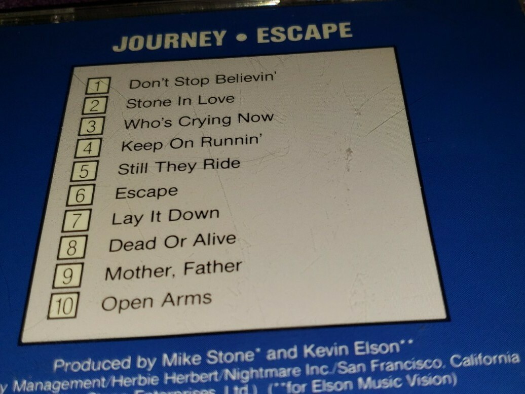 JOURNEY cd ESCAPE steve perry neal schon VCK-37408 canada