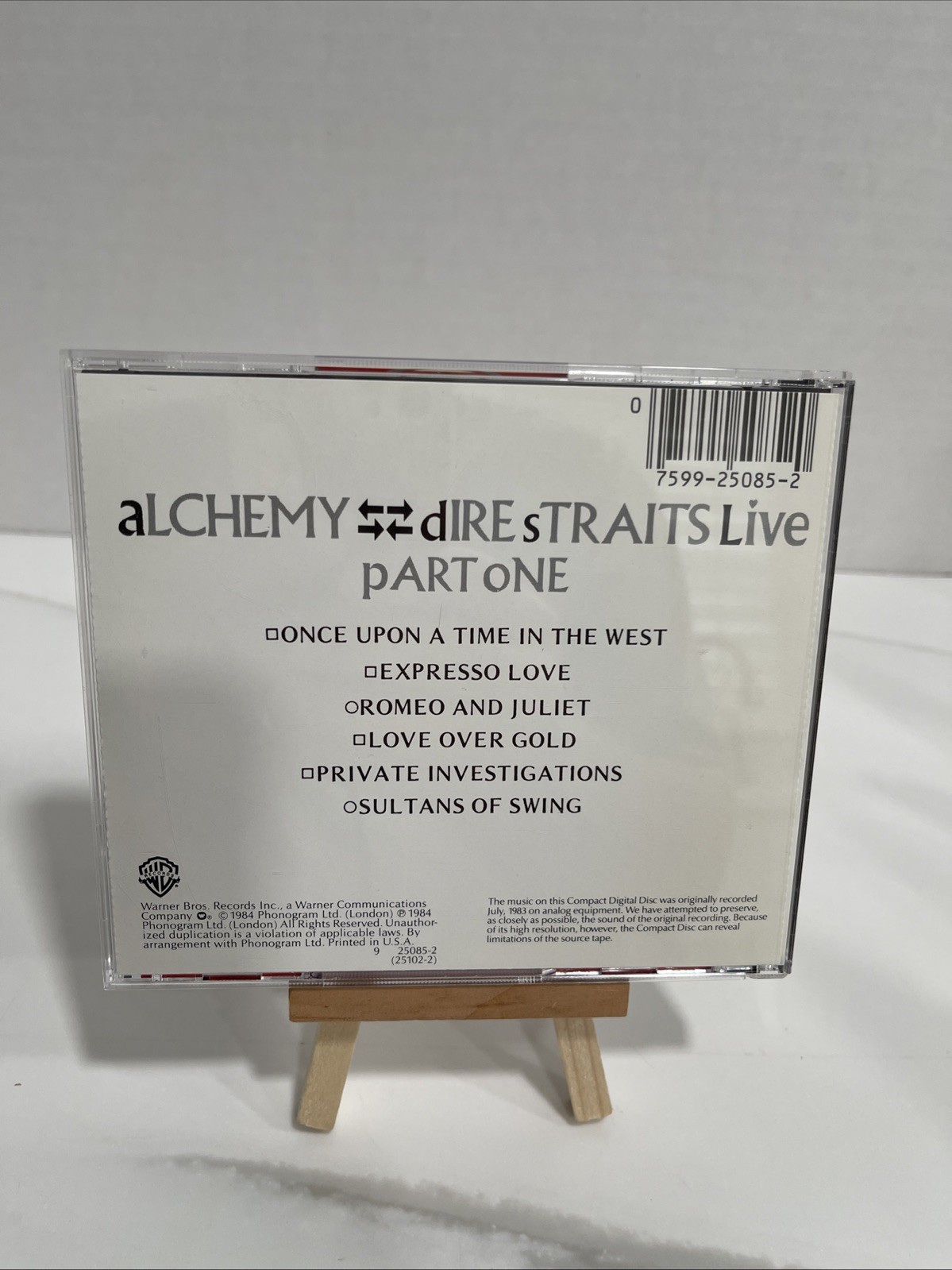 Dire Straits – Alchemy – Dire Straits Live – Two CD Set – Dire Straits Box Set