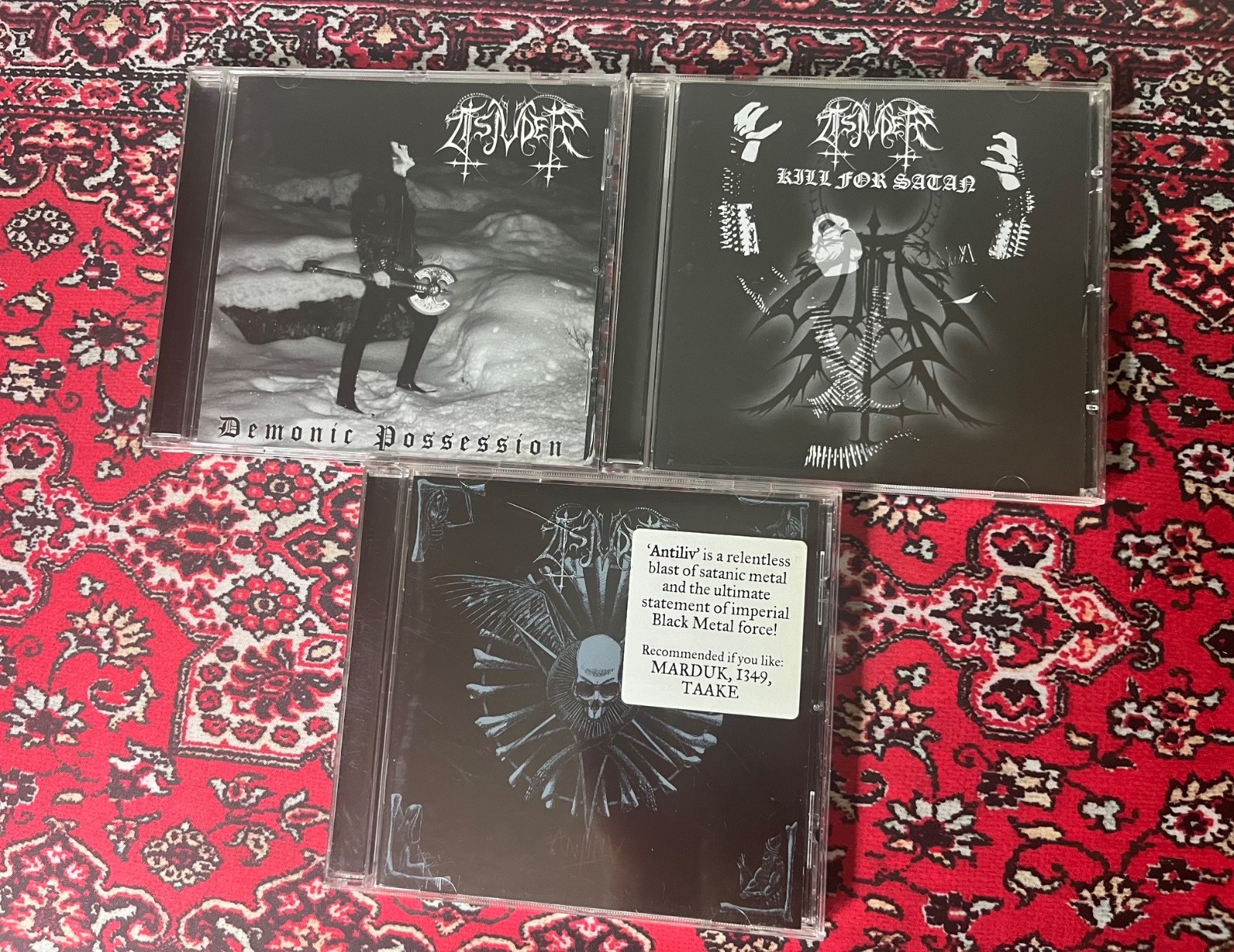 Tsjuder CD Lot Demonic Possession, Kill for Satan, Antiliv Black Death Metal