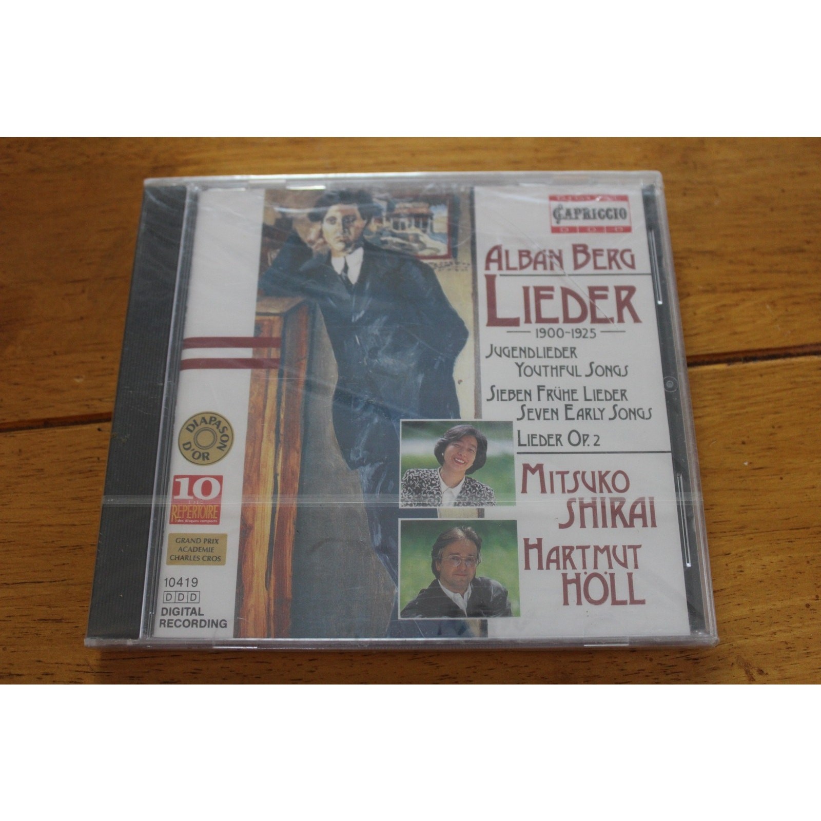 Alban Berg Lieder CD Mitsuko Shirai Hartmut Höll Capriccio Classical Germany New
