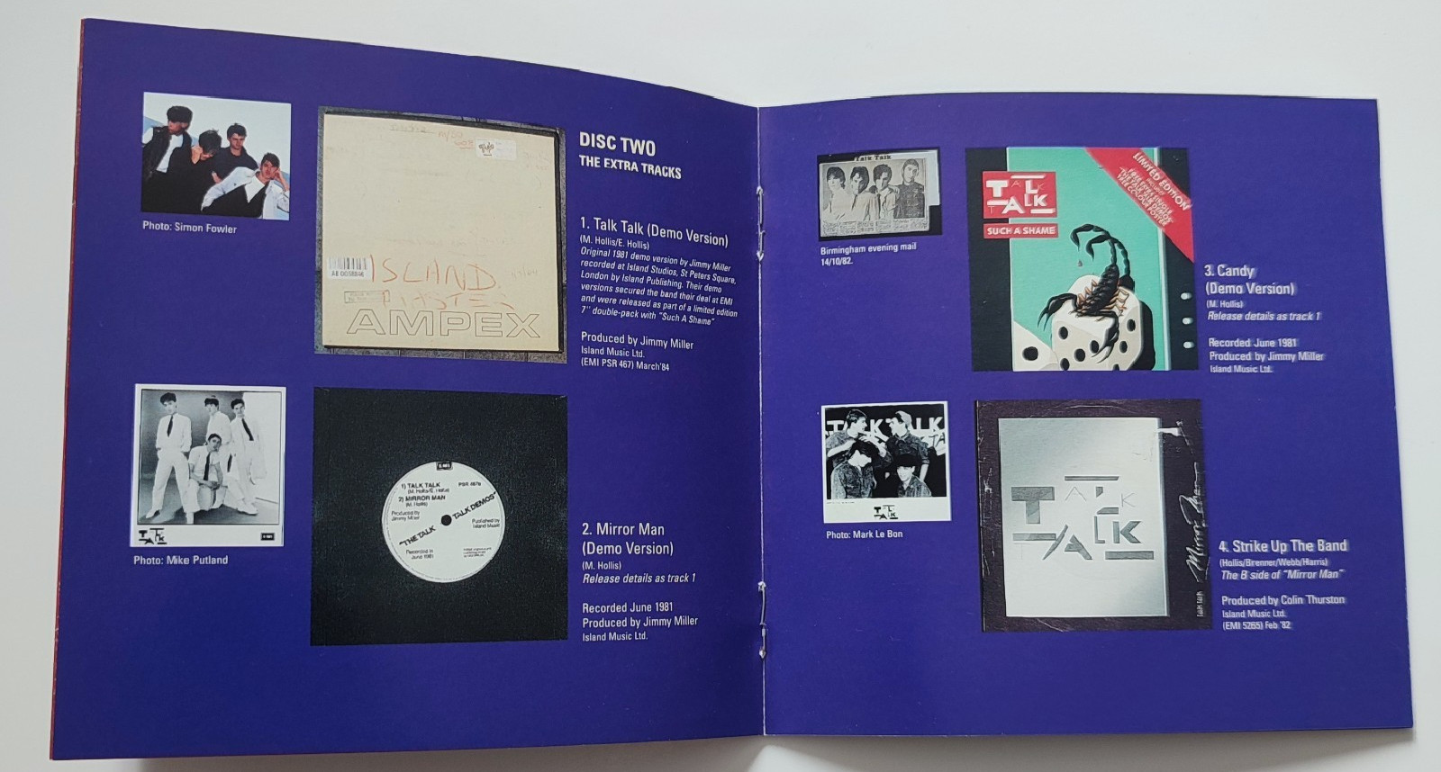 Talk Talk Asides Besides CD 2 Disc Set Collection B-sides Remixes Mark Hollis