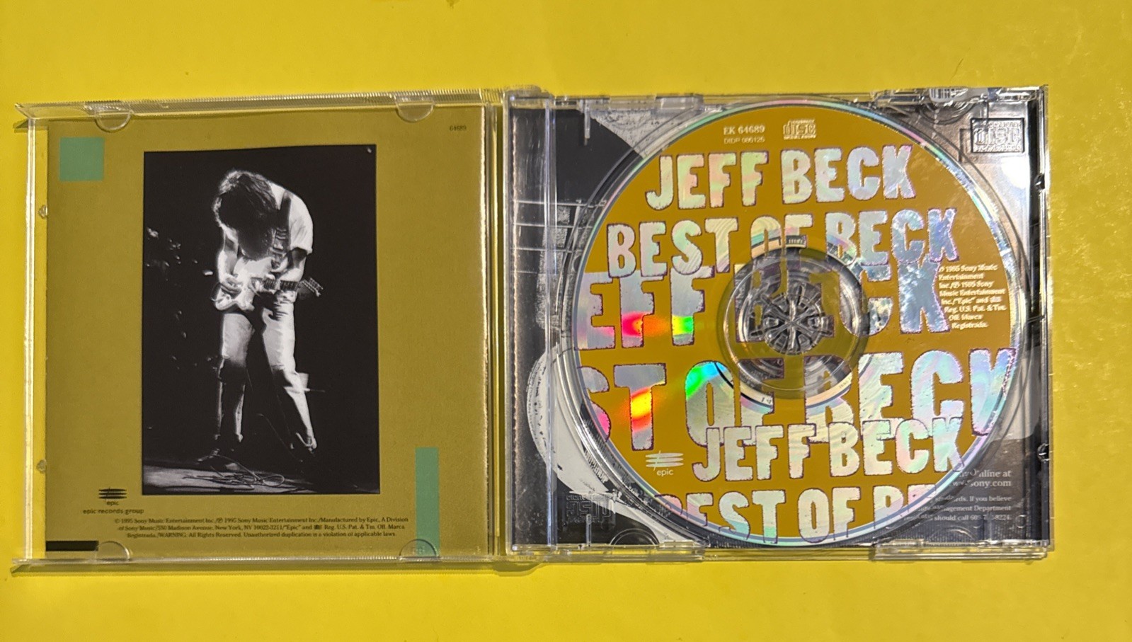 JEFF BECK BEST OF BECK (CD 1995) EPIC RECORDS – VG – FAST FREE SHIPPING