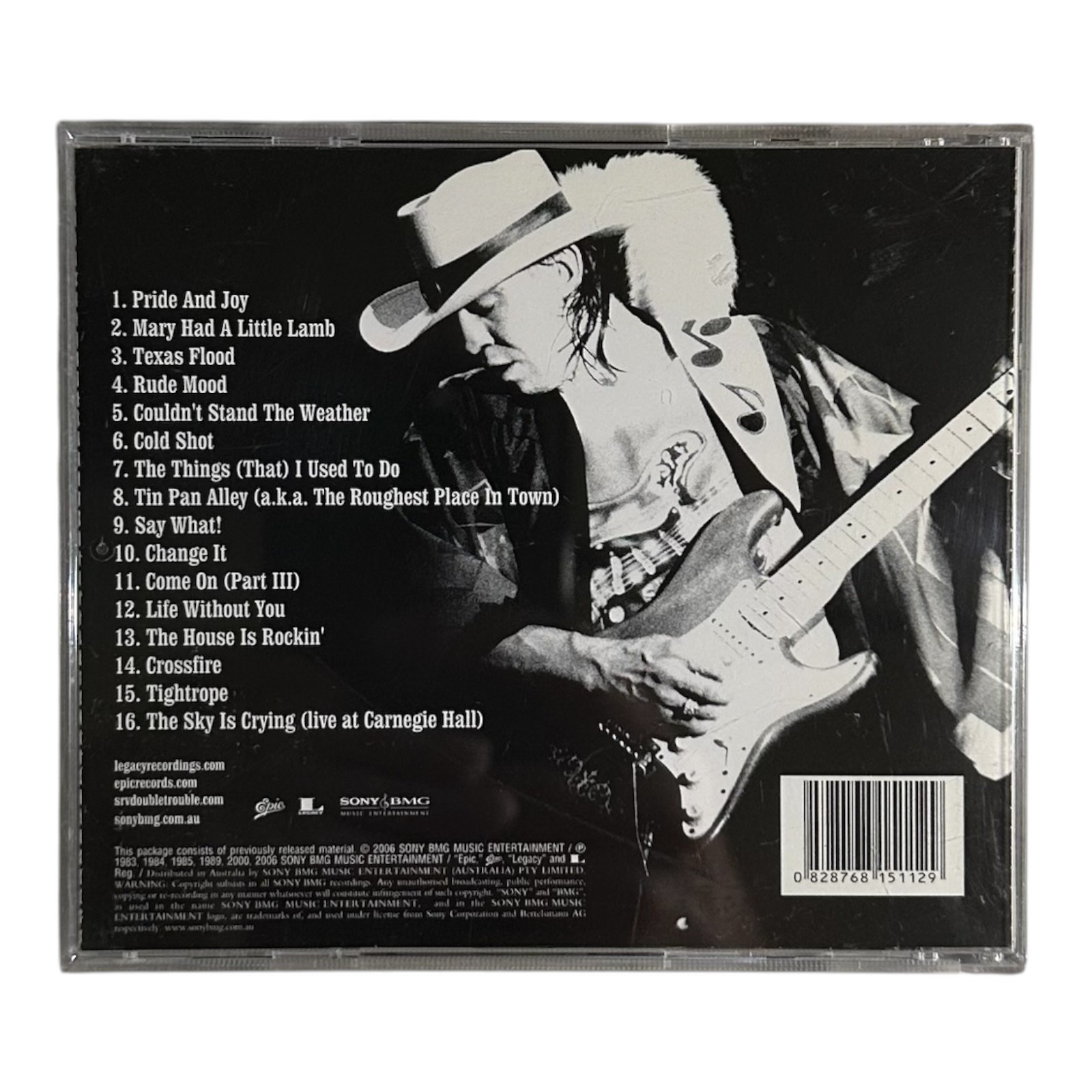 Stevie Ray Vaughan Double Trouble Real Deal Greatest Hits Vol 1 CD 2006