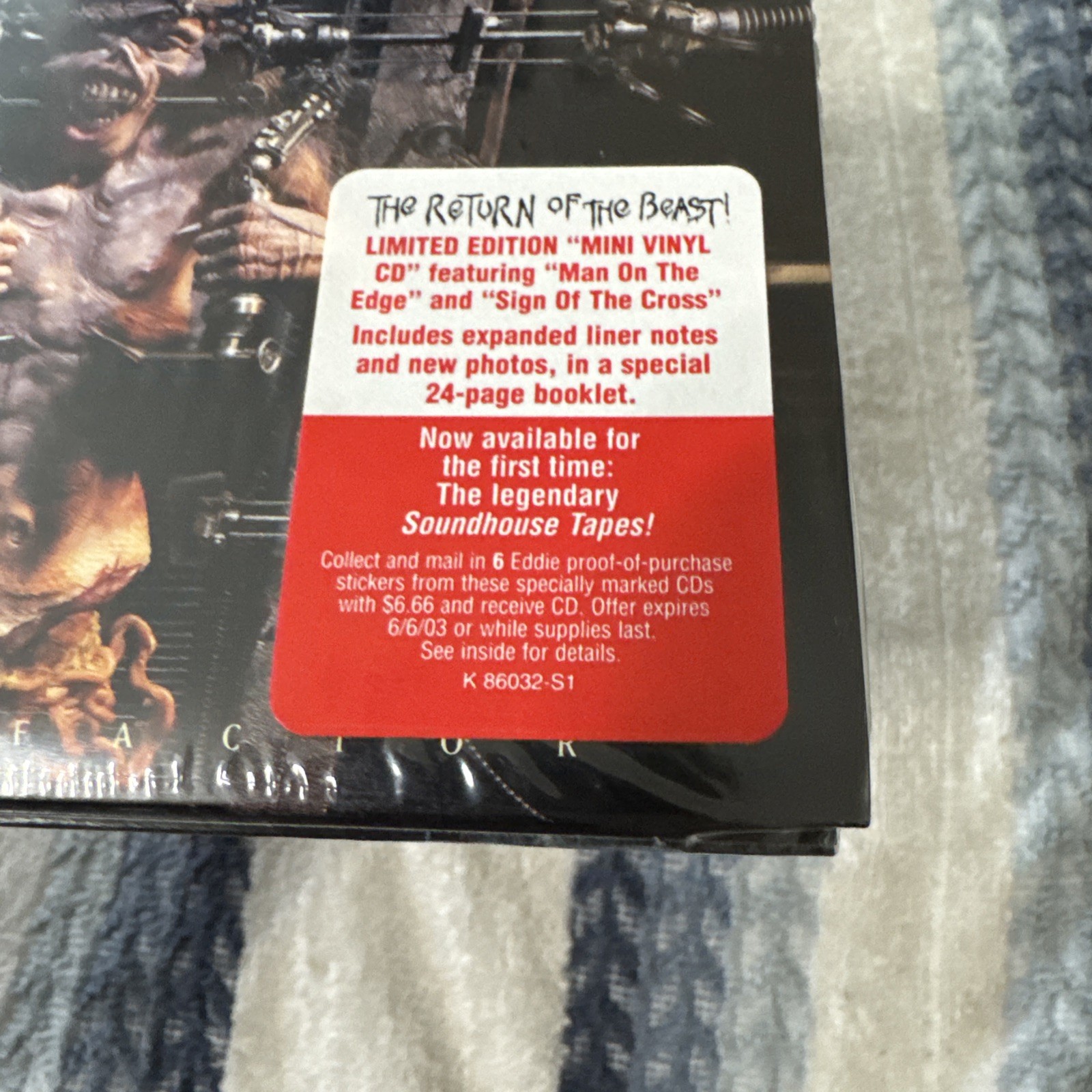 NEW** Iron Maiden X Factor ! Limited Edition, Mini Vinyl CD! RARE OOP•• Digipak