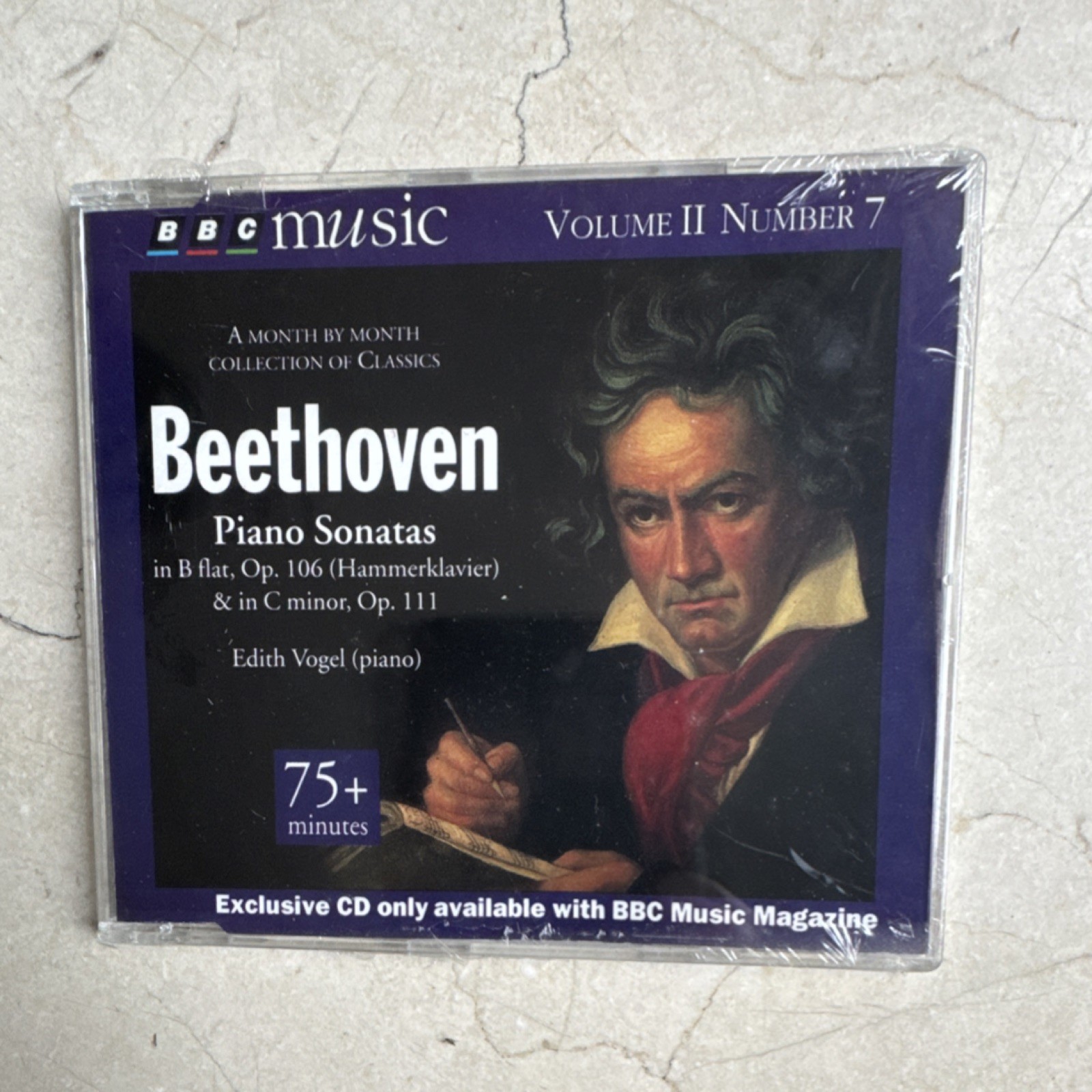 BBC Music Beethoven Piano Sonatas Edith Vogel CD Classical 1994 75+ Min VOL 10