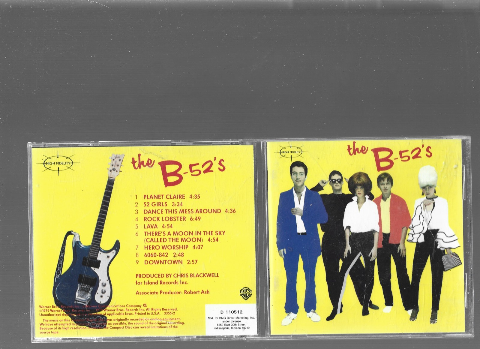 THE B-52’s – Self Titled – W-3355 Warner Bros CD