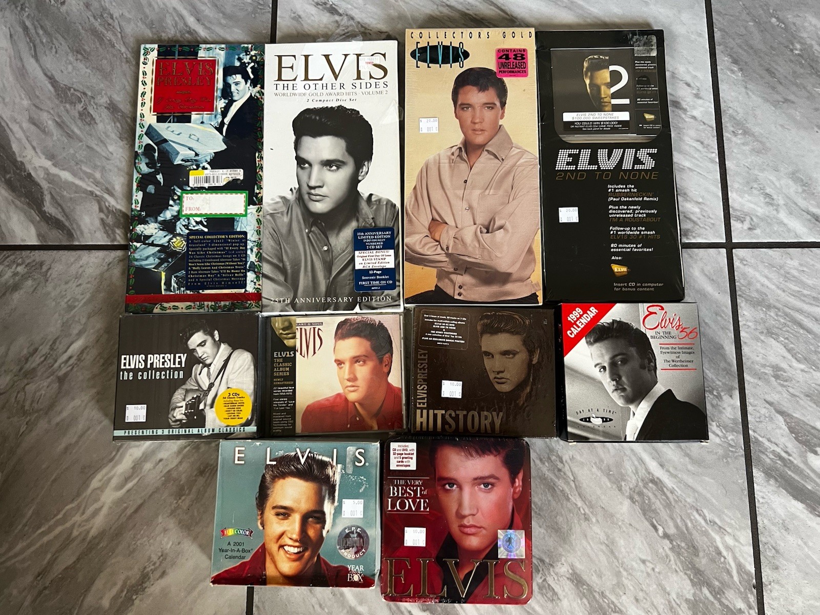 SEALED CD Calendar LOT Elvis Presley 2nd To None Long Box Unreleased NEW Best Of