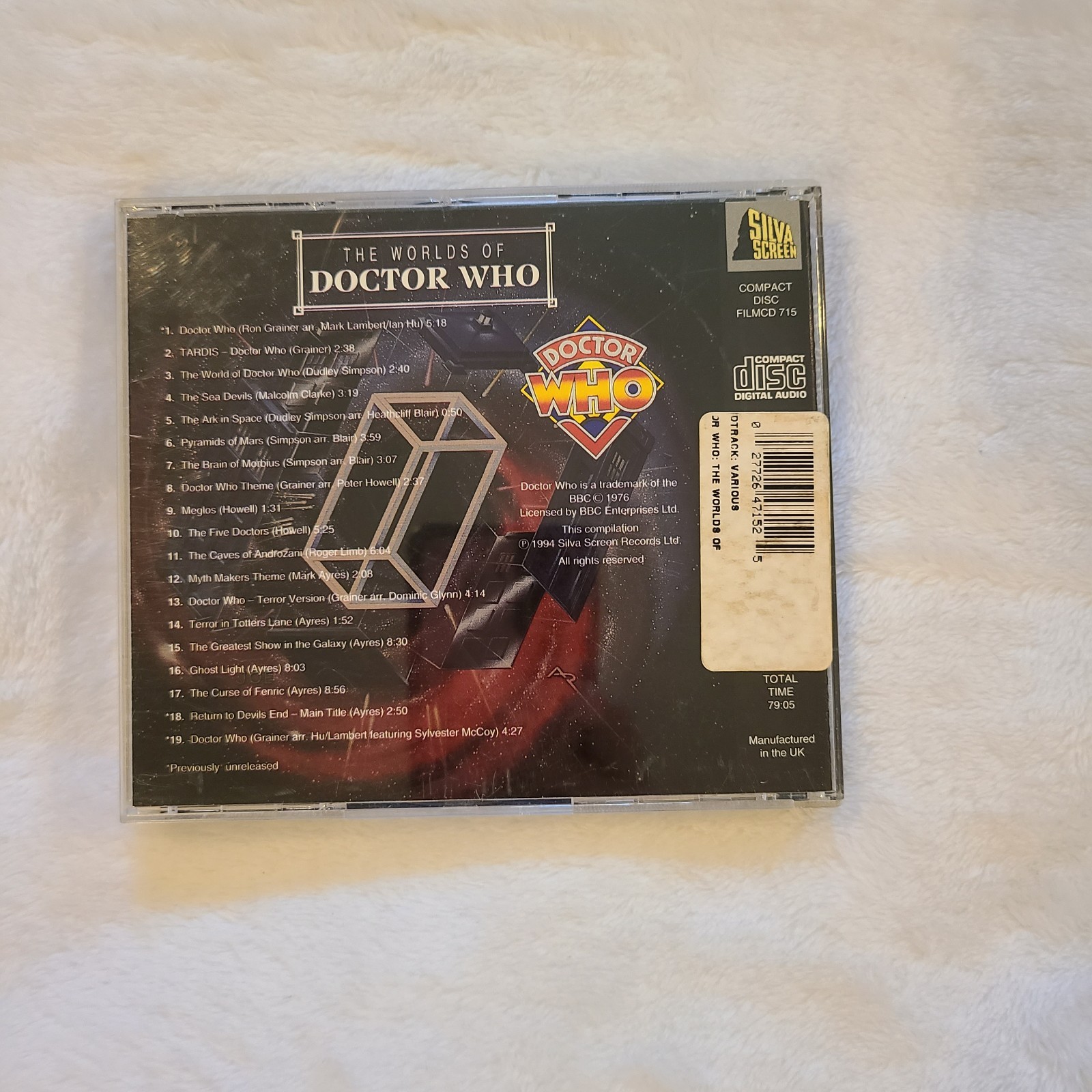 Silva Screen – The Worlds of Doctor Who TV Soundtrack CD 1994 FILMCD 715