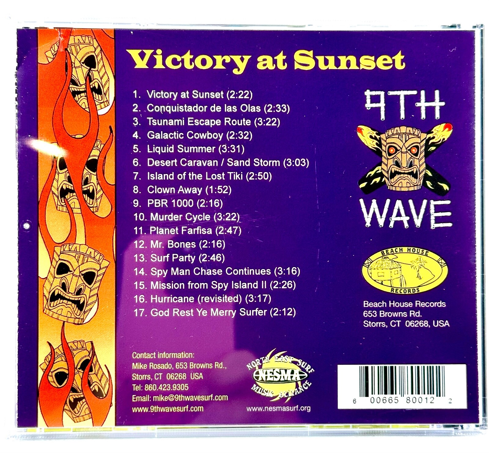 9th Wave – Victory at Sunset (CD, 2011, Beach House Records) Modern Surf Comp