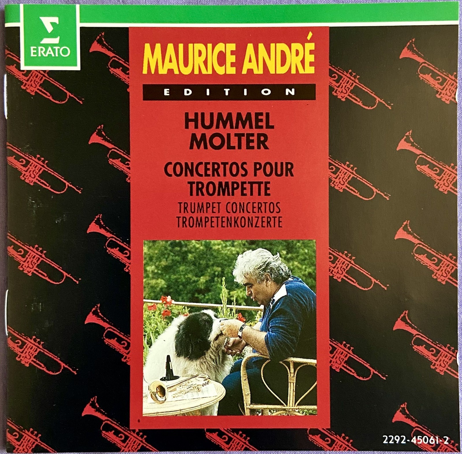 Hummel/Molter: Trumpet Concertos – Maurice Andre CD 1992 Erato