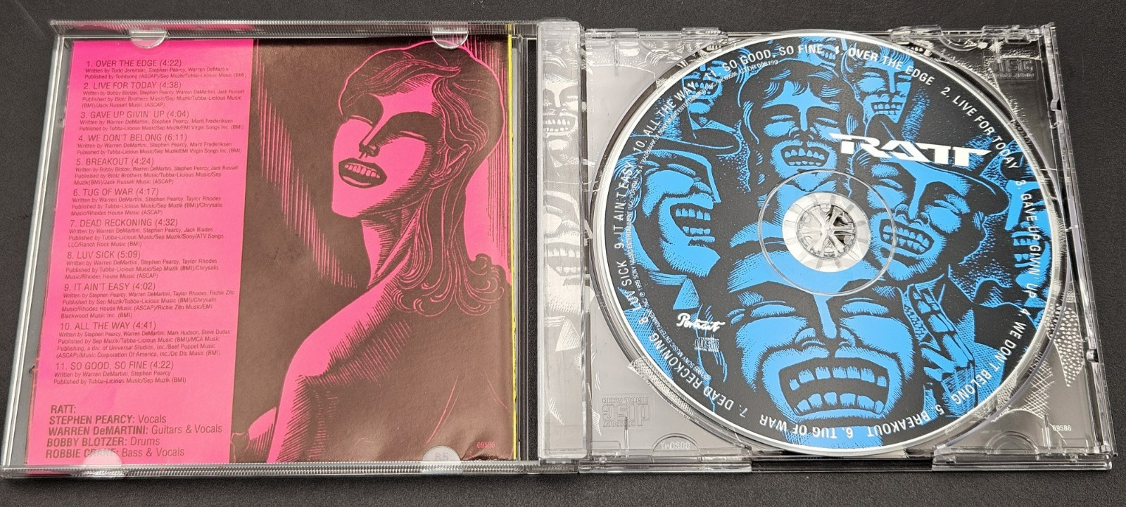 Ratt – Self Titled (CD 1999, Sony Music) Hair Metal HTF w Hype Sticker