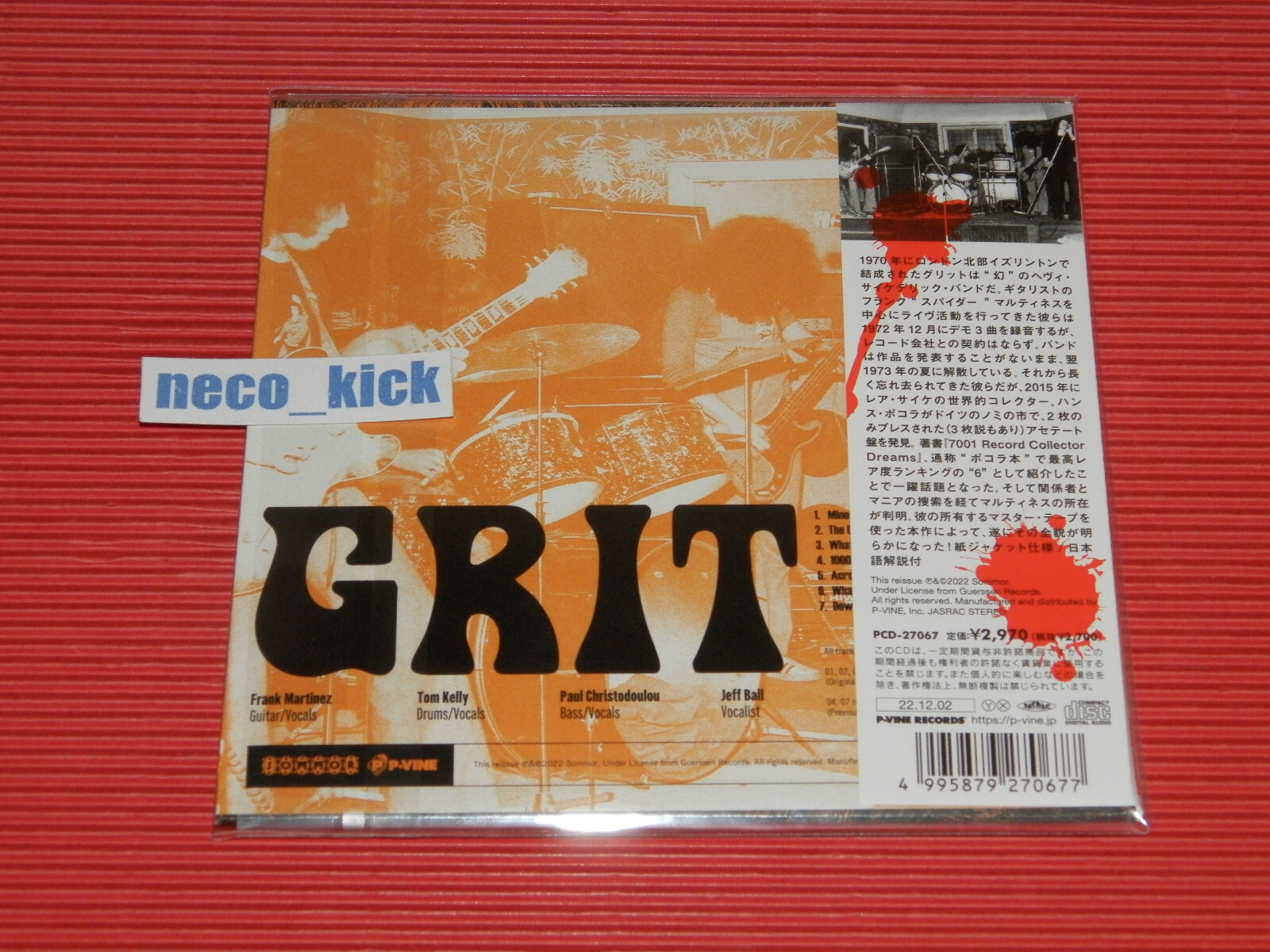 GRIT Grit (1972) JAPAN MINI LP CD WITH OBI 4BT