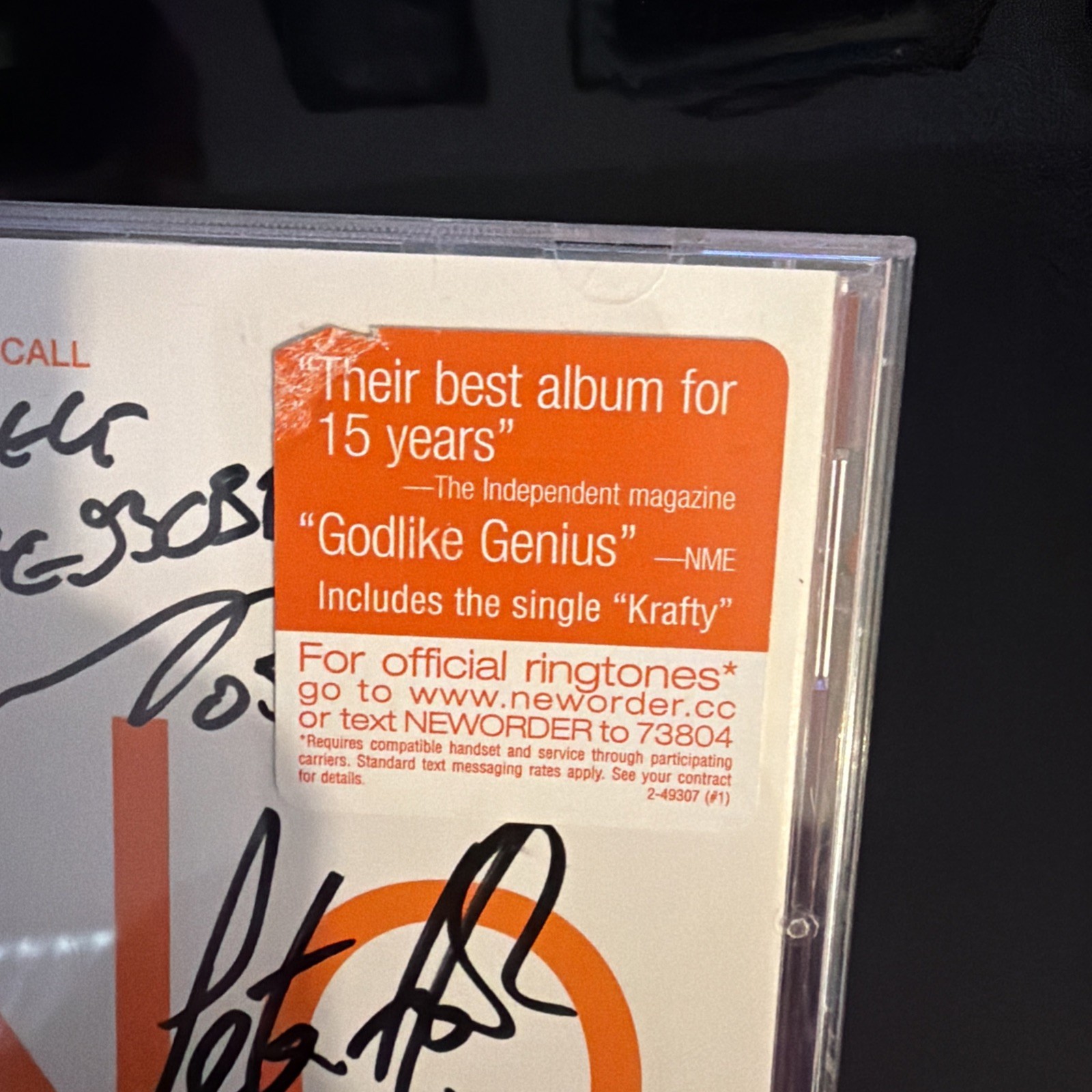 New Order – Waiting for the Sirens’ Call CD Album 2005 SIGNED AUTOGRAPHED PROMO