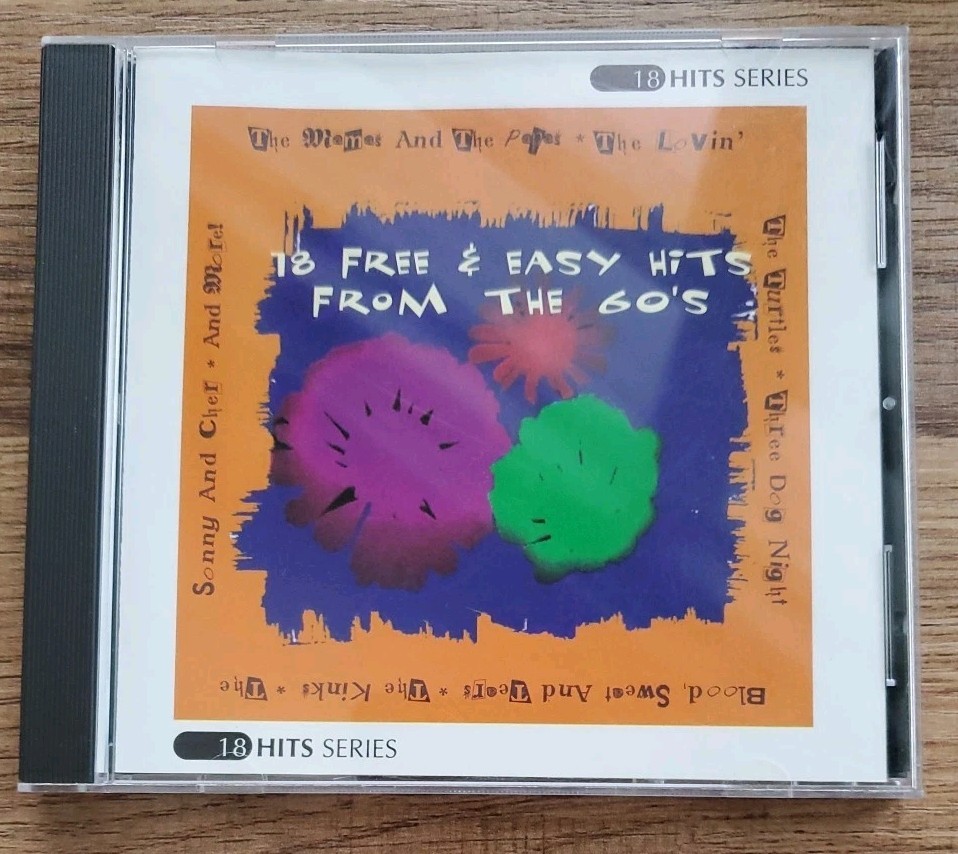 18 Free & Easy Hits from the ’60s by Various Artists (CD, 1996, Rhino (Label))