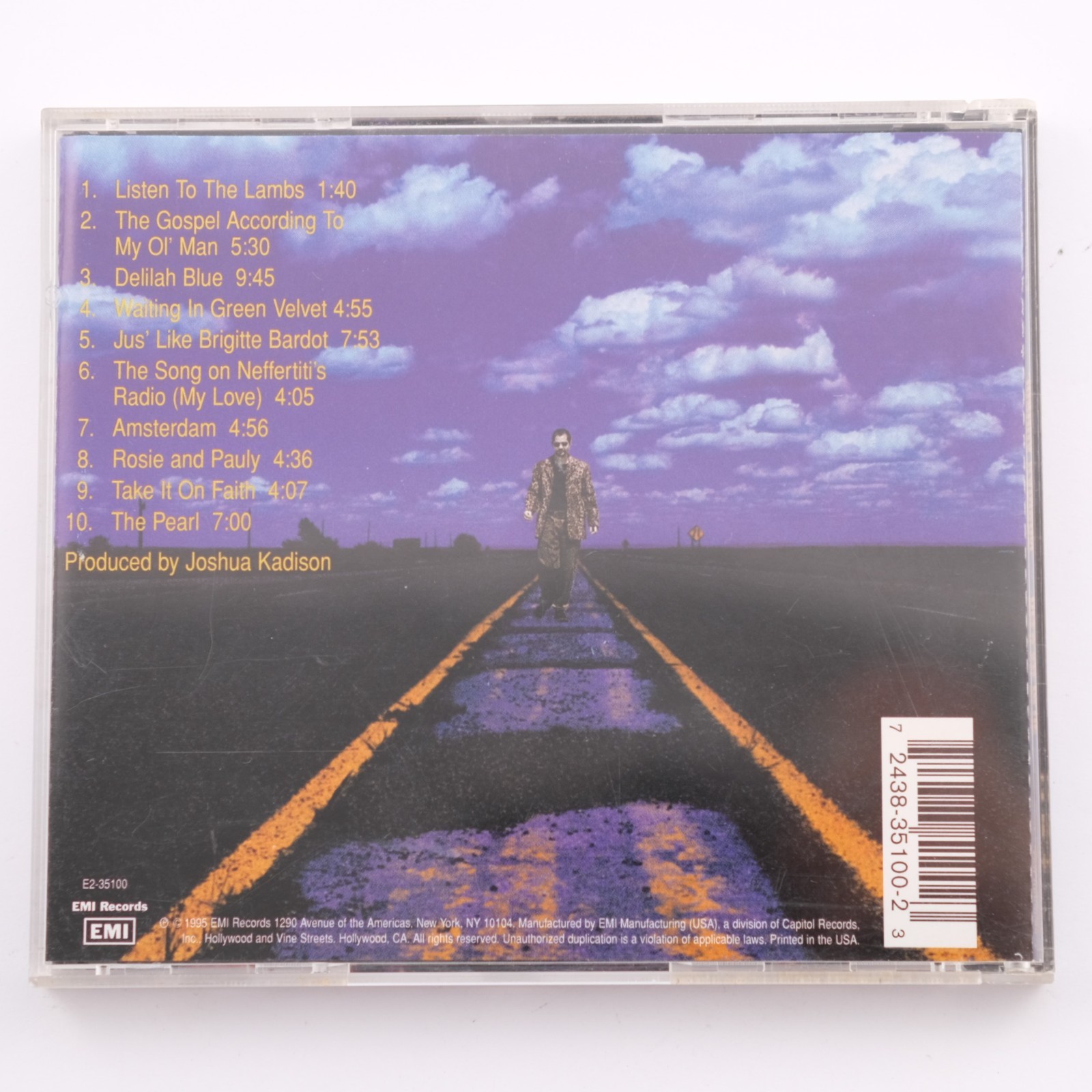 Joshua Kadison – Delilah Blue CD Album (1995) USA Jazz Pianist/Singer-Songwriter