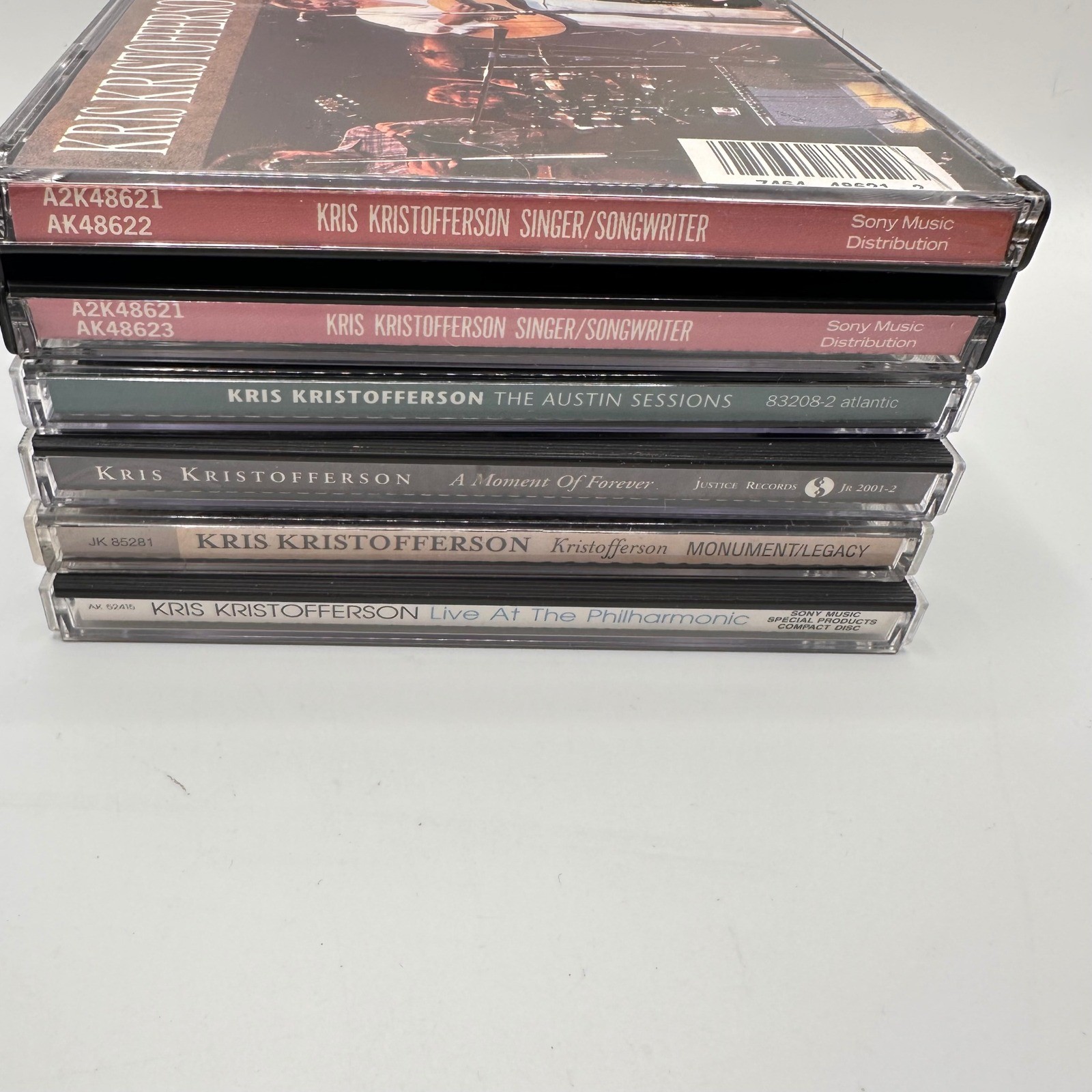 Kris Kristofferson CD Lot 5 Albums Singer Songwriter Country