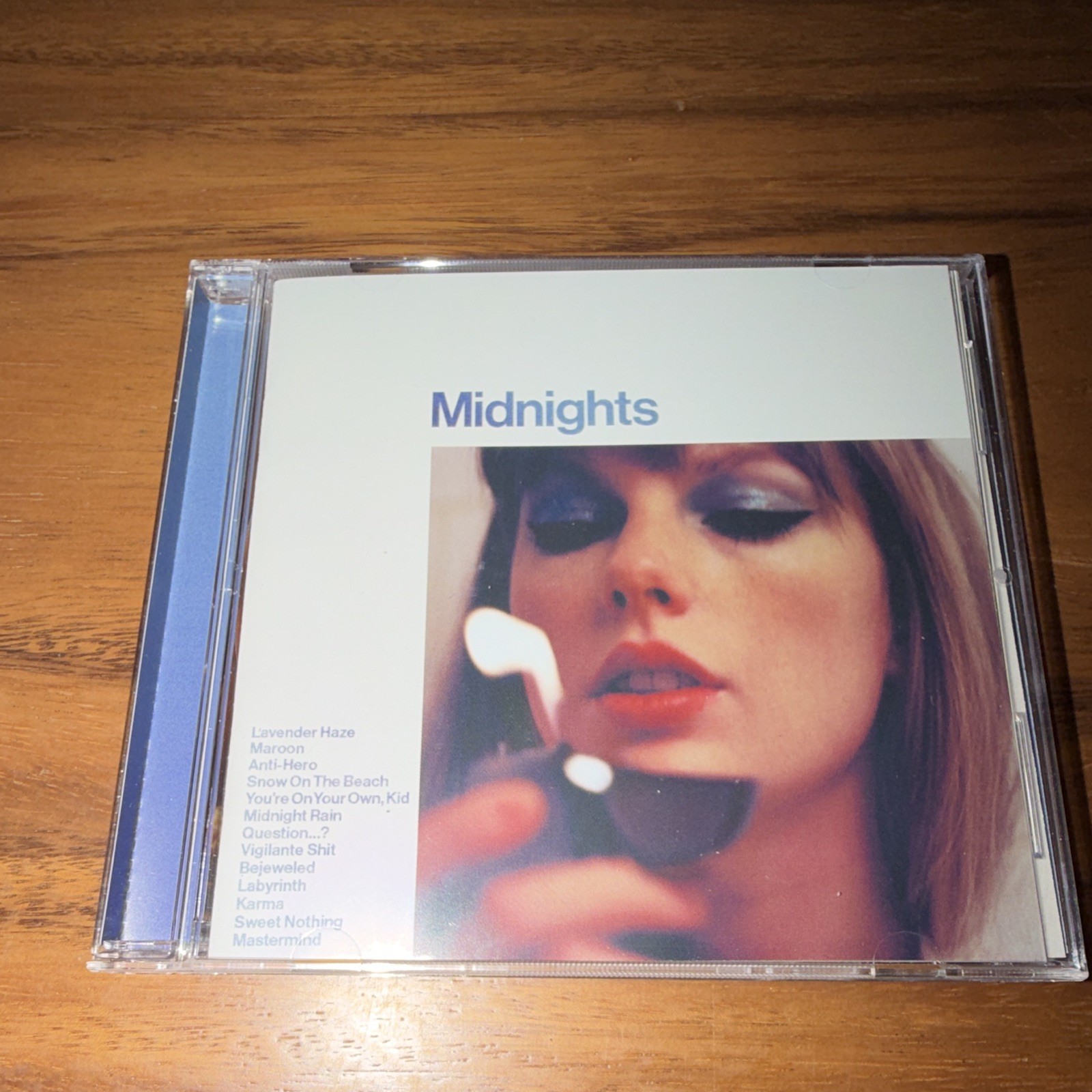 Signed Taylor Swift Midnights Pop Album CD Jewel Case Blue Republic Records 2022