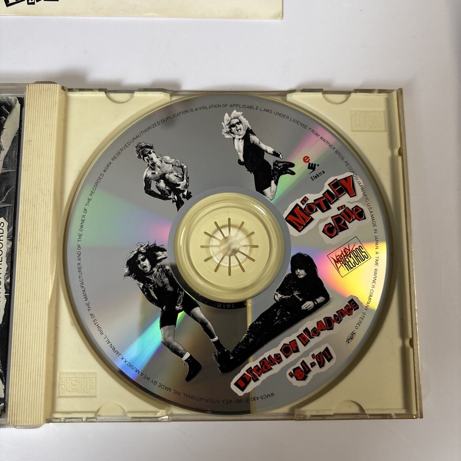 Mötley Crüe – Decade Of Decadance ’81-’91 (CD, 1991) wmc5-430 Japan