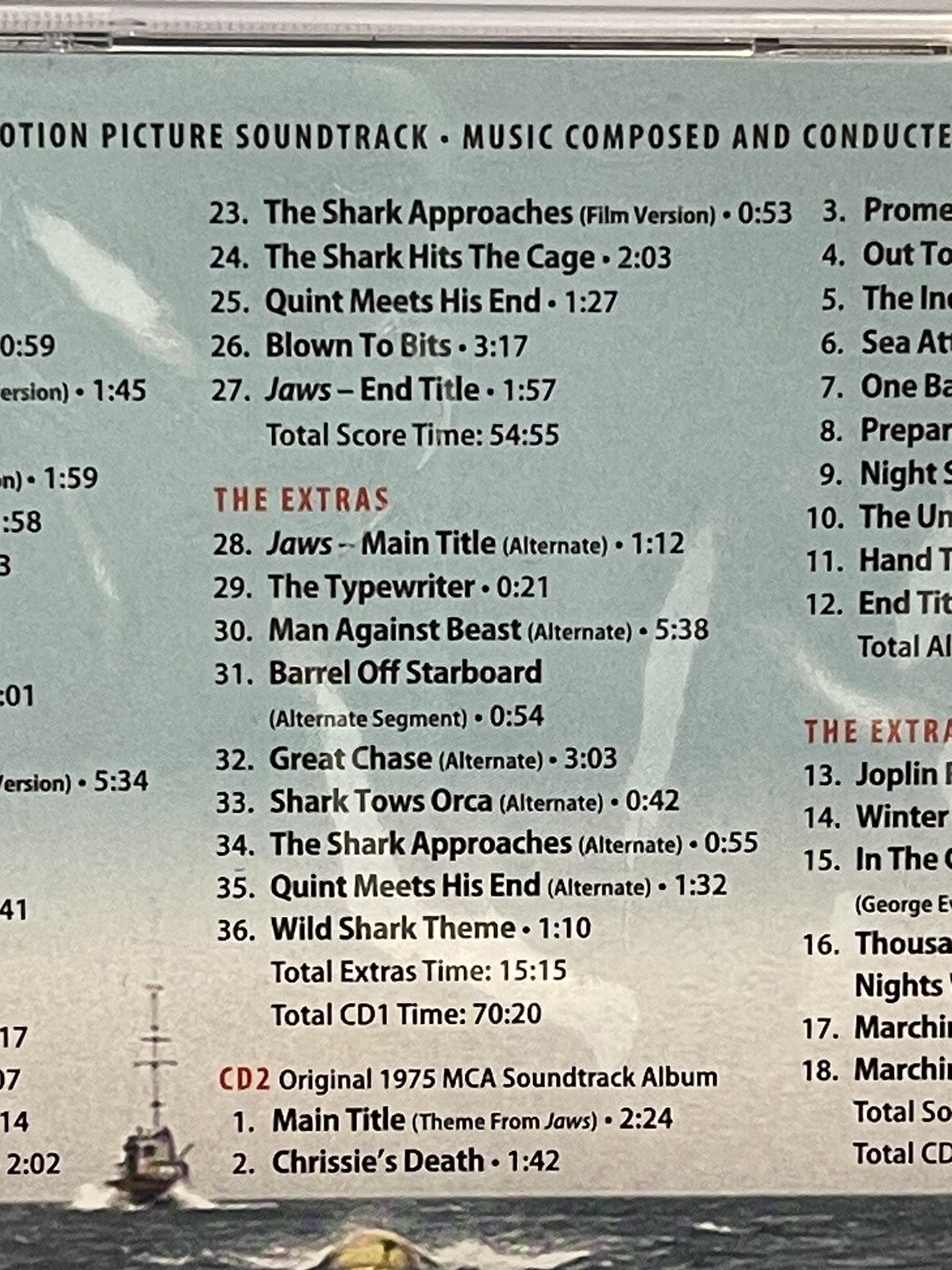 JAWS – Movie Soundtrack John Williams ( 2 CD SEALED – 2015) RARE ( NEW )
