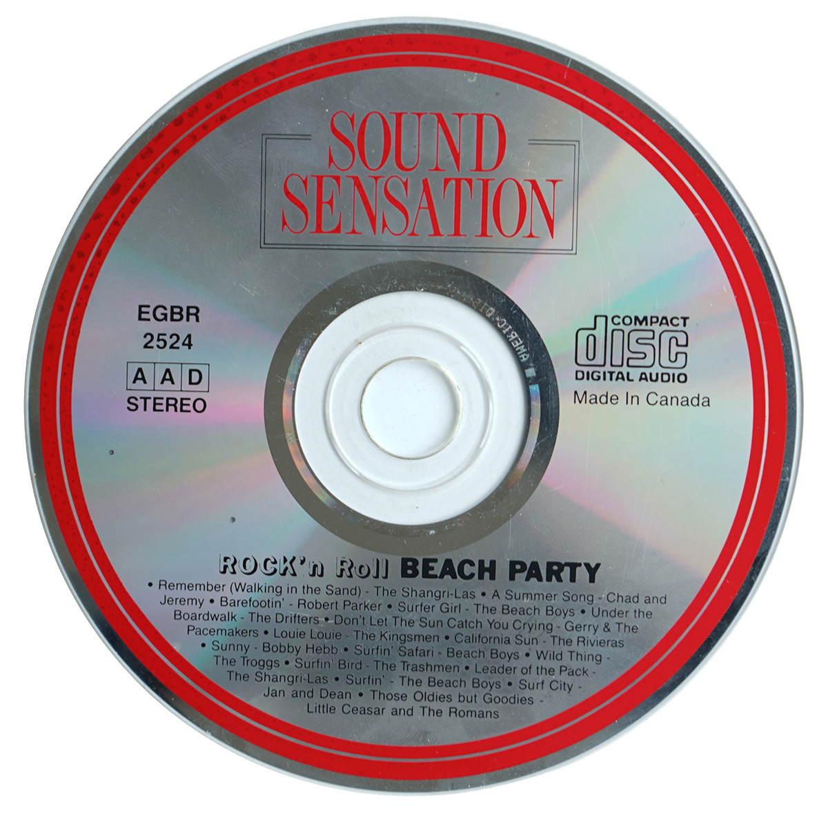 Various Artists – Rock’N Roll Beach Party CD 1990s Sound Sensation Canada Surf