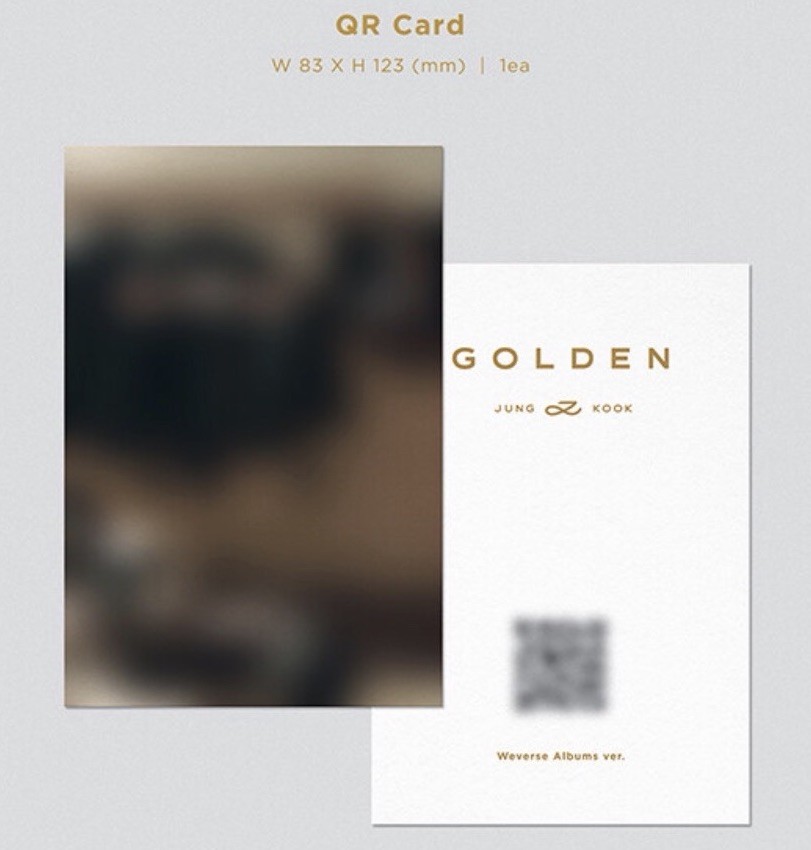 BTS Jungkook GOLDEN 1st Solo Album 4 Version Complete Set Sealed