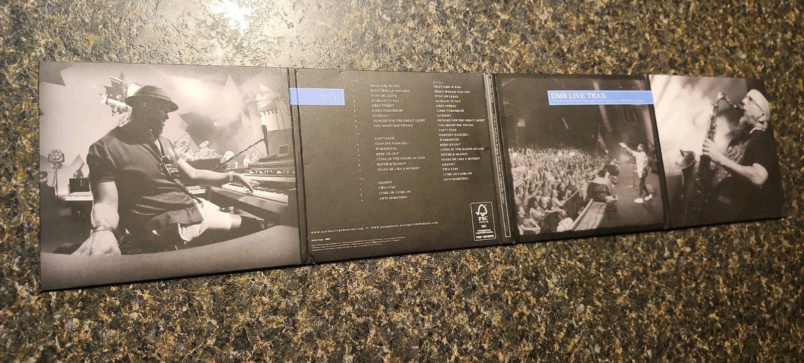 Dave Matthews Band DMB Live Trax 3 CD +Blu-ray- Vol 46 Indiana 07/07/2018
