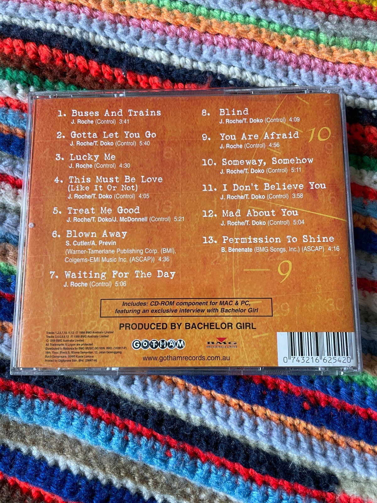 Bachelor Girl Waiting for the Day CD 1999 Australian Pop Gotham BMG Malaysia